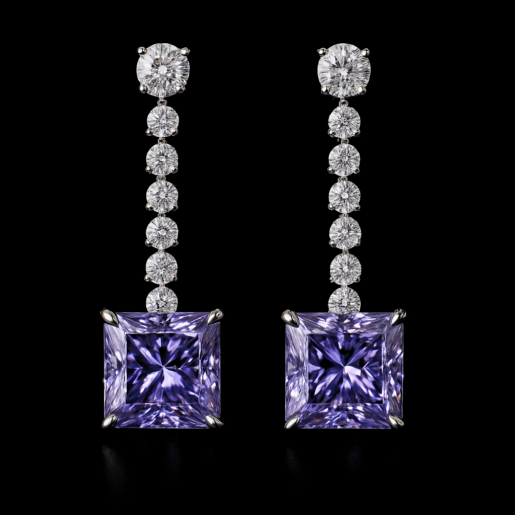 Éternité de Minuit — lab-grown diamond earring