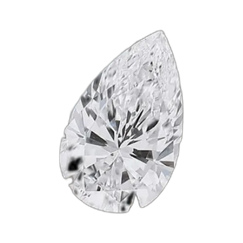 Pear cut diamond