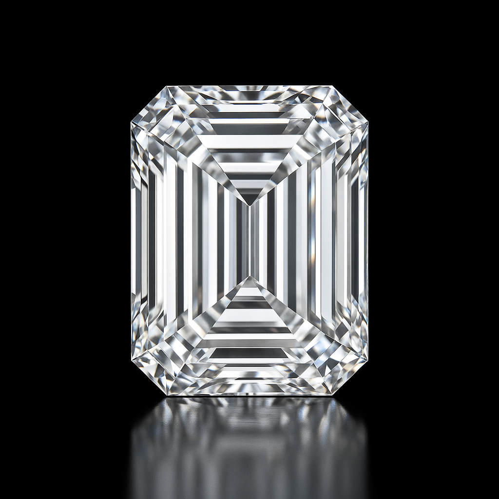 Emerald cut diamond