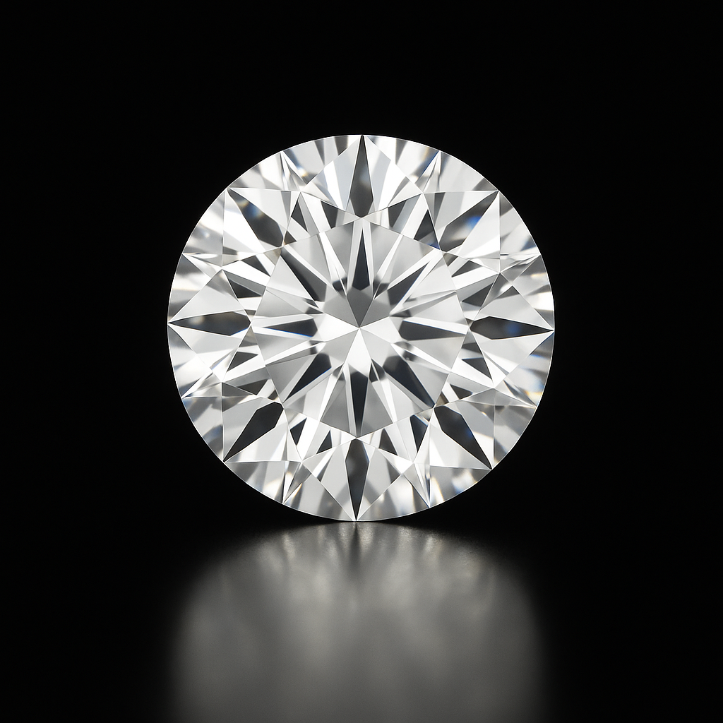 Round cut diamond