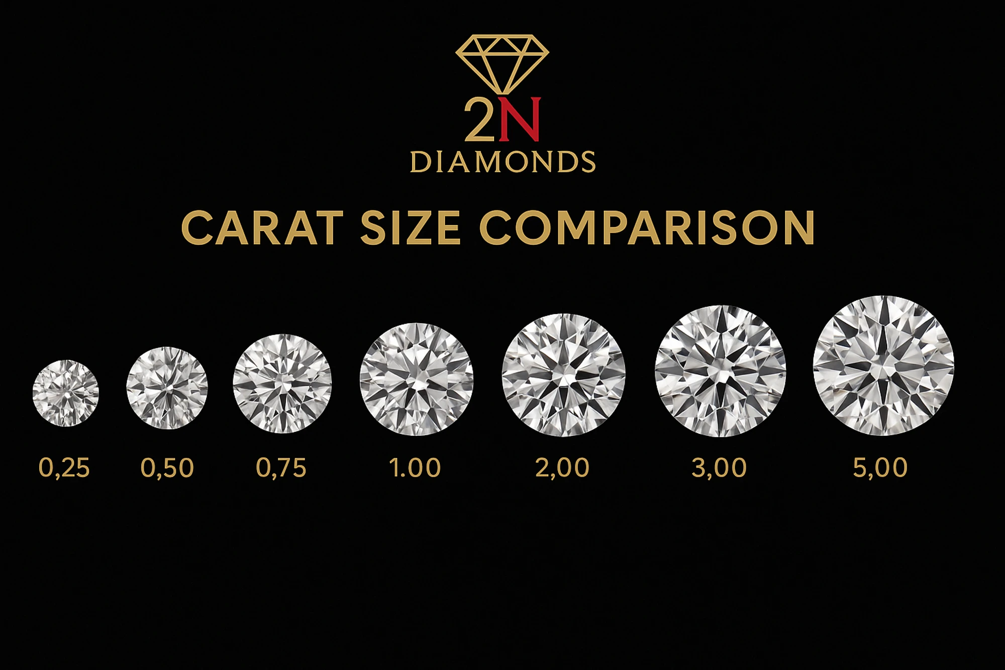 Carat Size Comparison