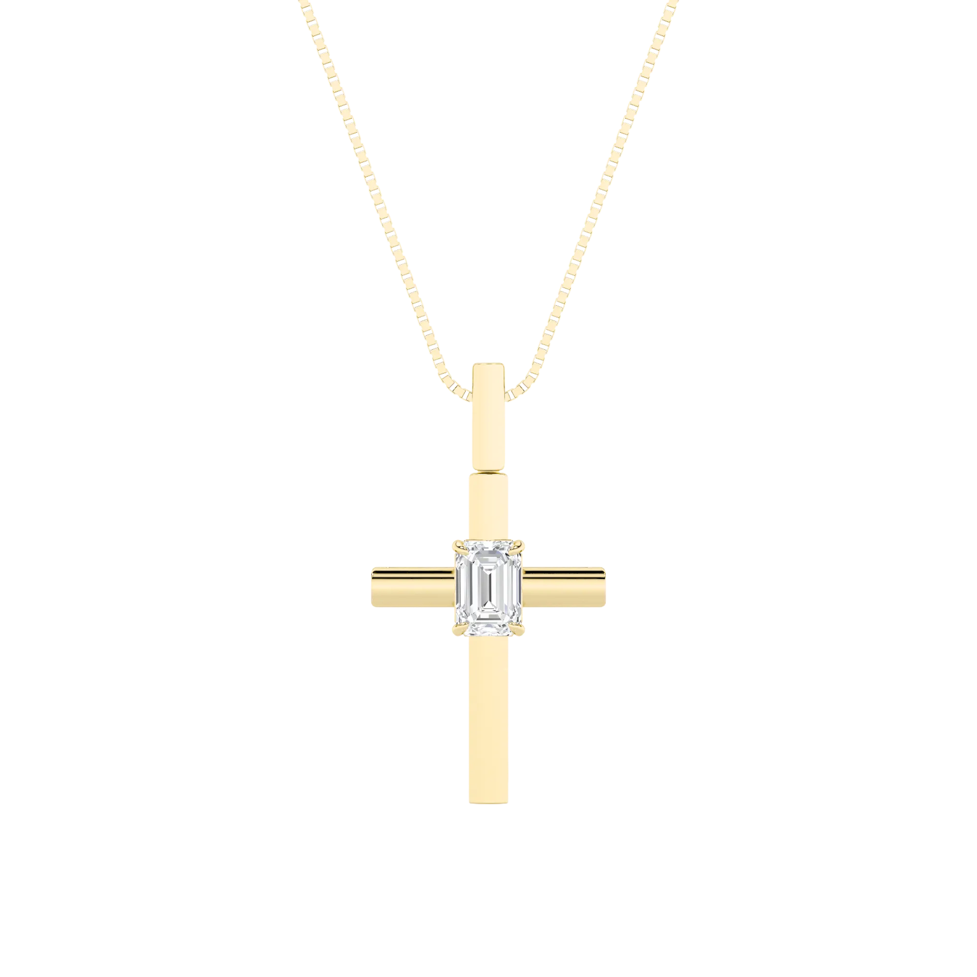 Promesa de Aurora lab grown diamond necklace, side profile