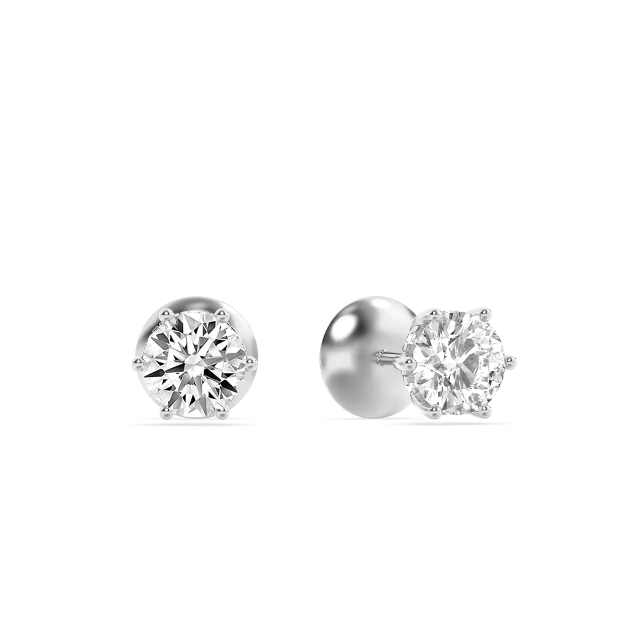 Vértice Secreto lab grown diamond earrings, side profile