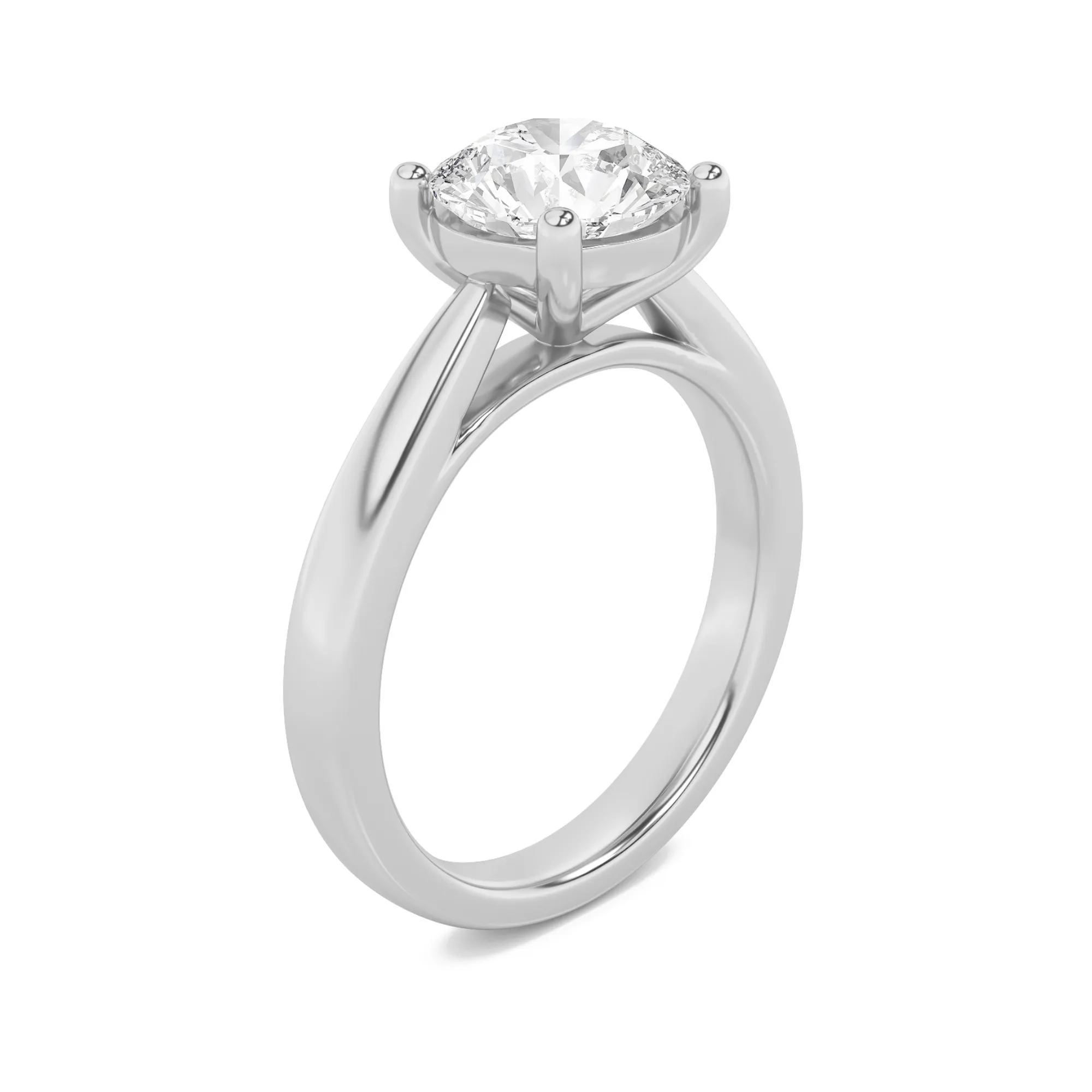 Contorno Eterno lab grown diamond ring, side profile