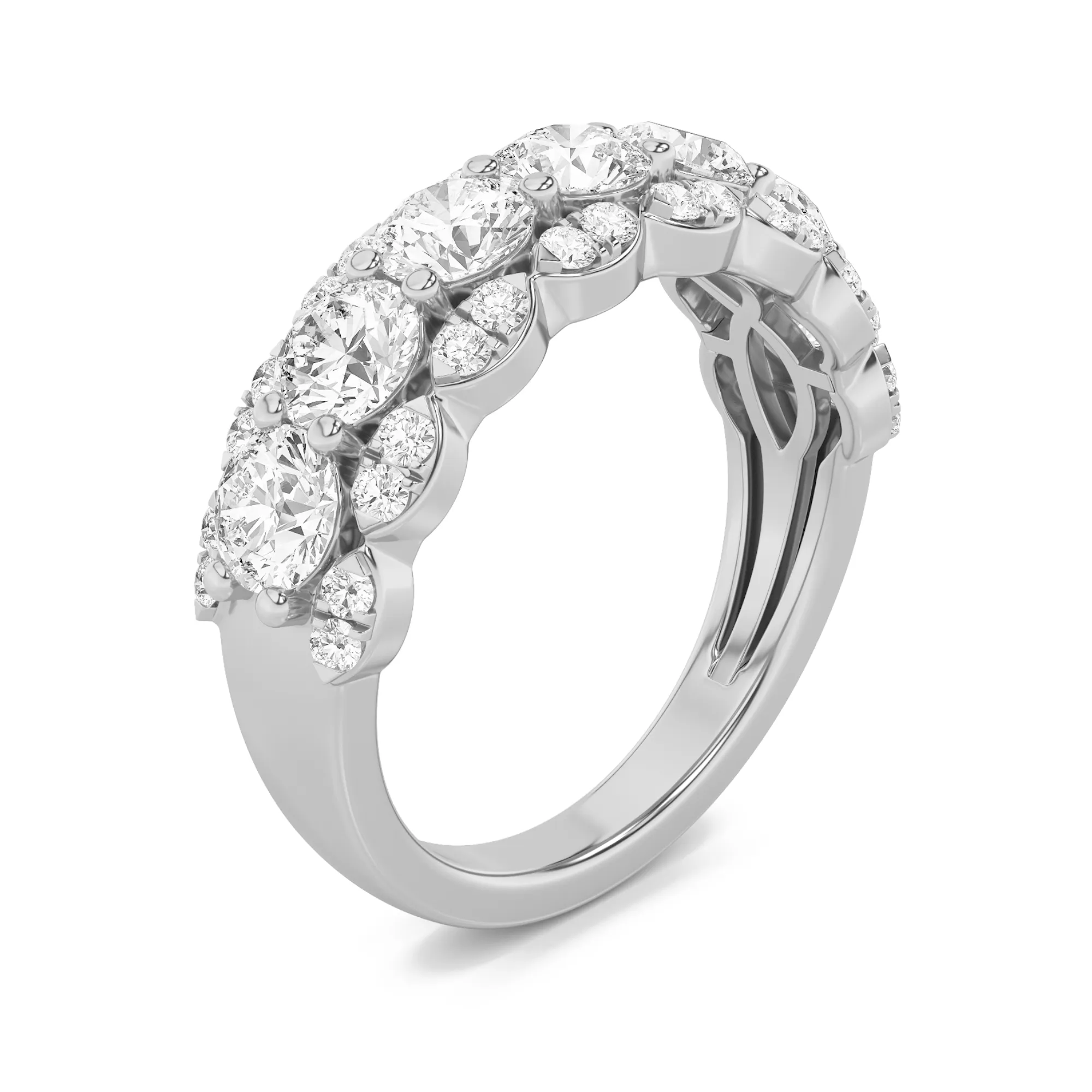 Cifra de Bruma lab grown diamond ring, side profile