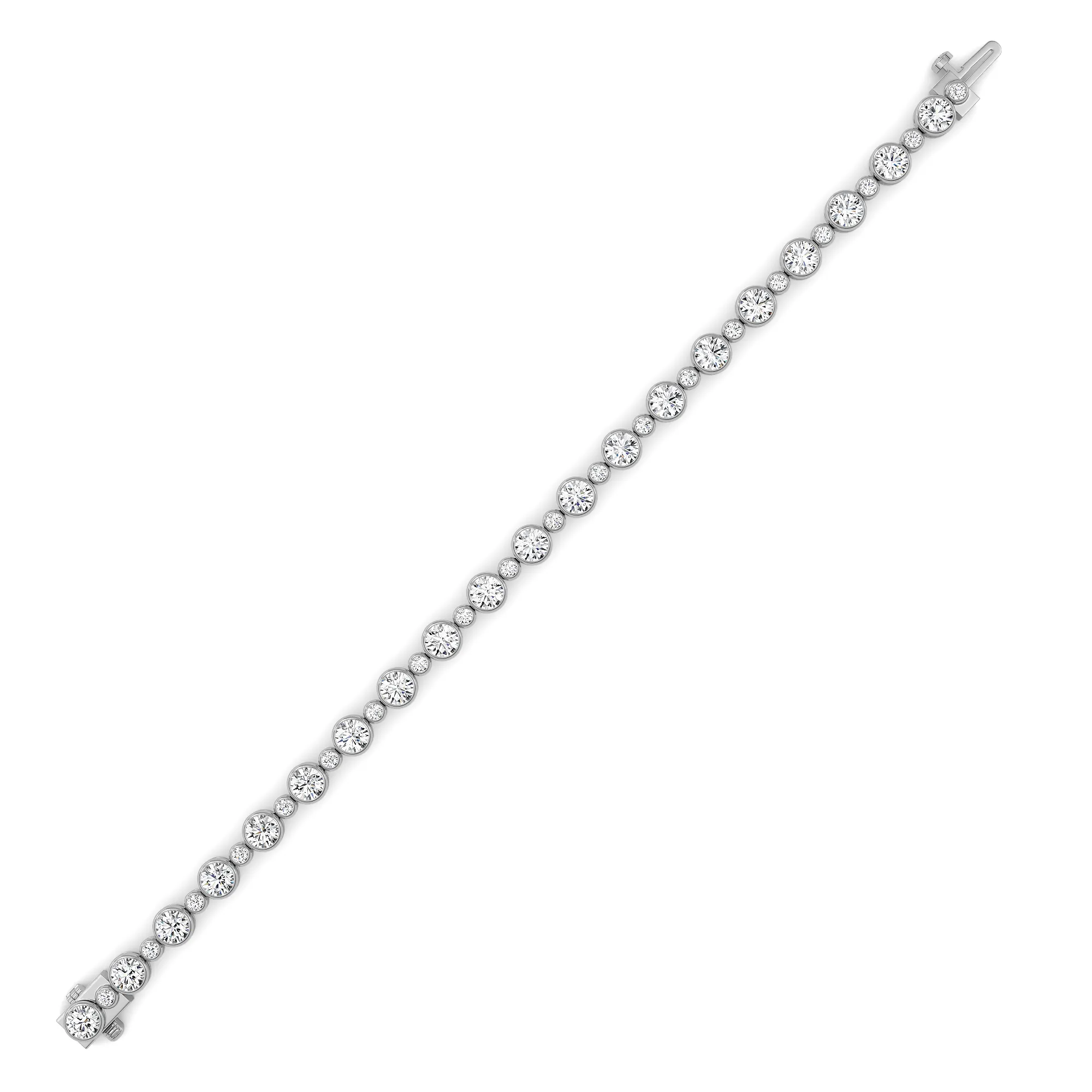 Cumbre del Cielo lab grown diamond bracelet, side profile