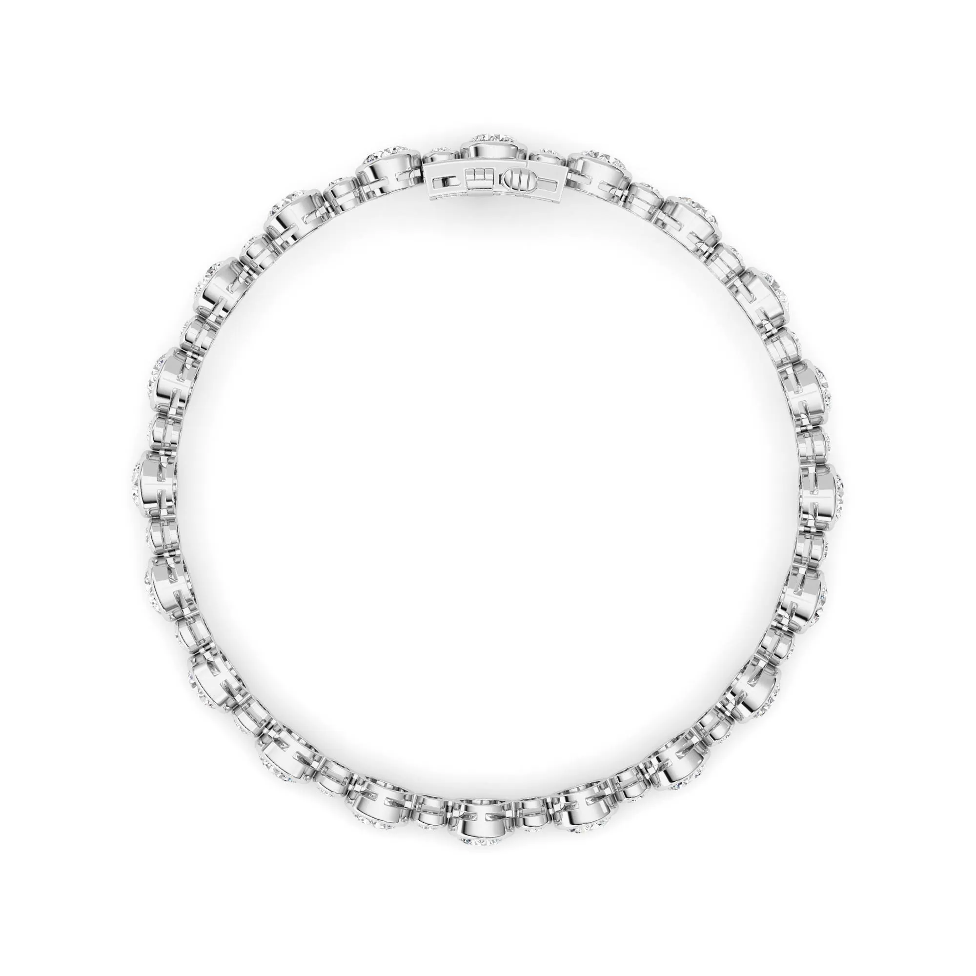 Cumbre del Cielo lab grown diamond bracelet, on-hand view