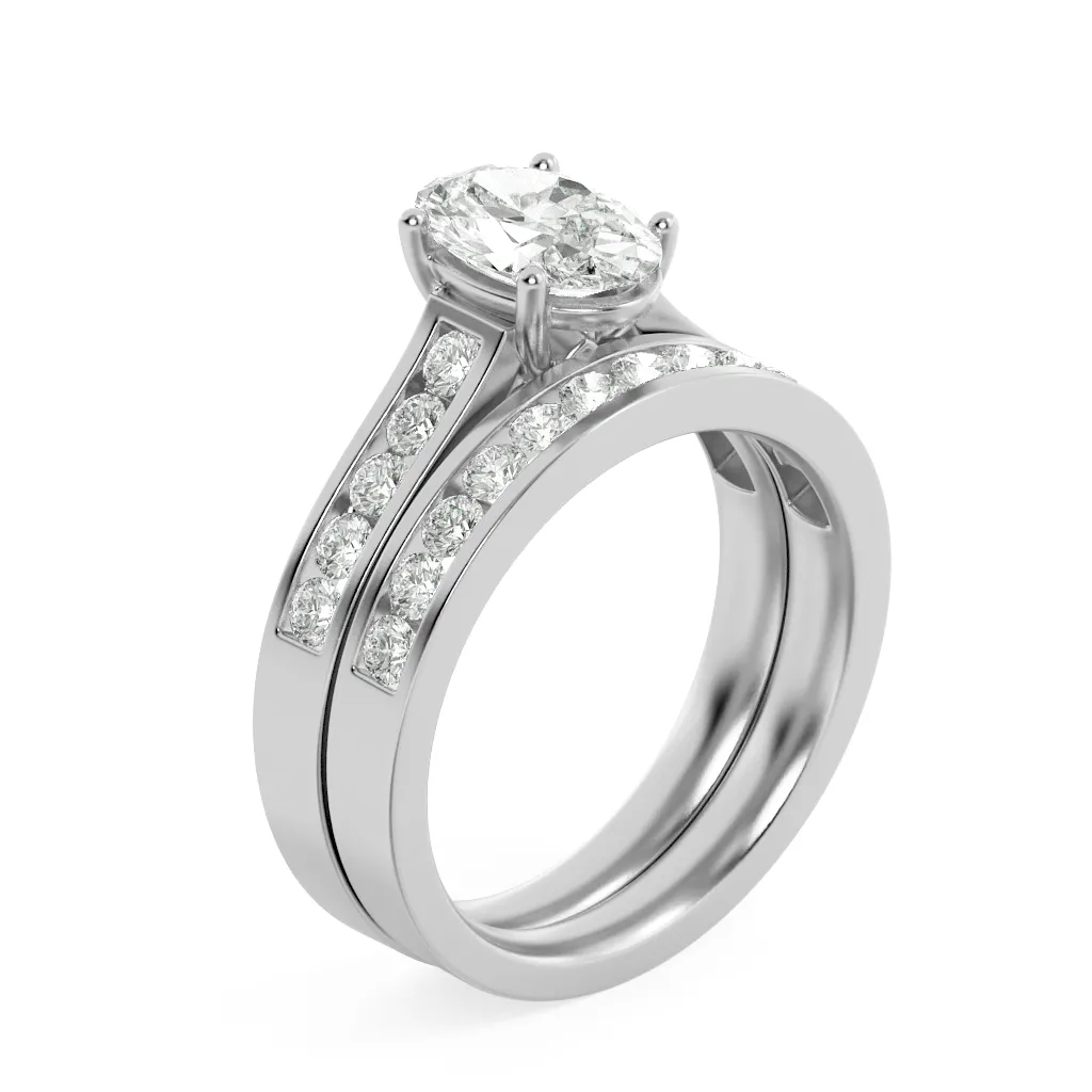 Marea de Miel lab grown diamond ring, side profile