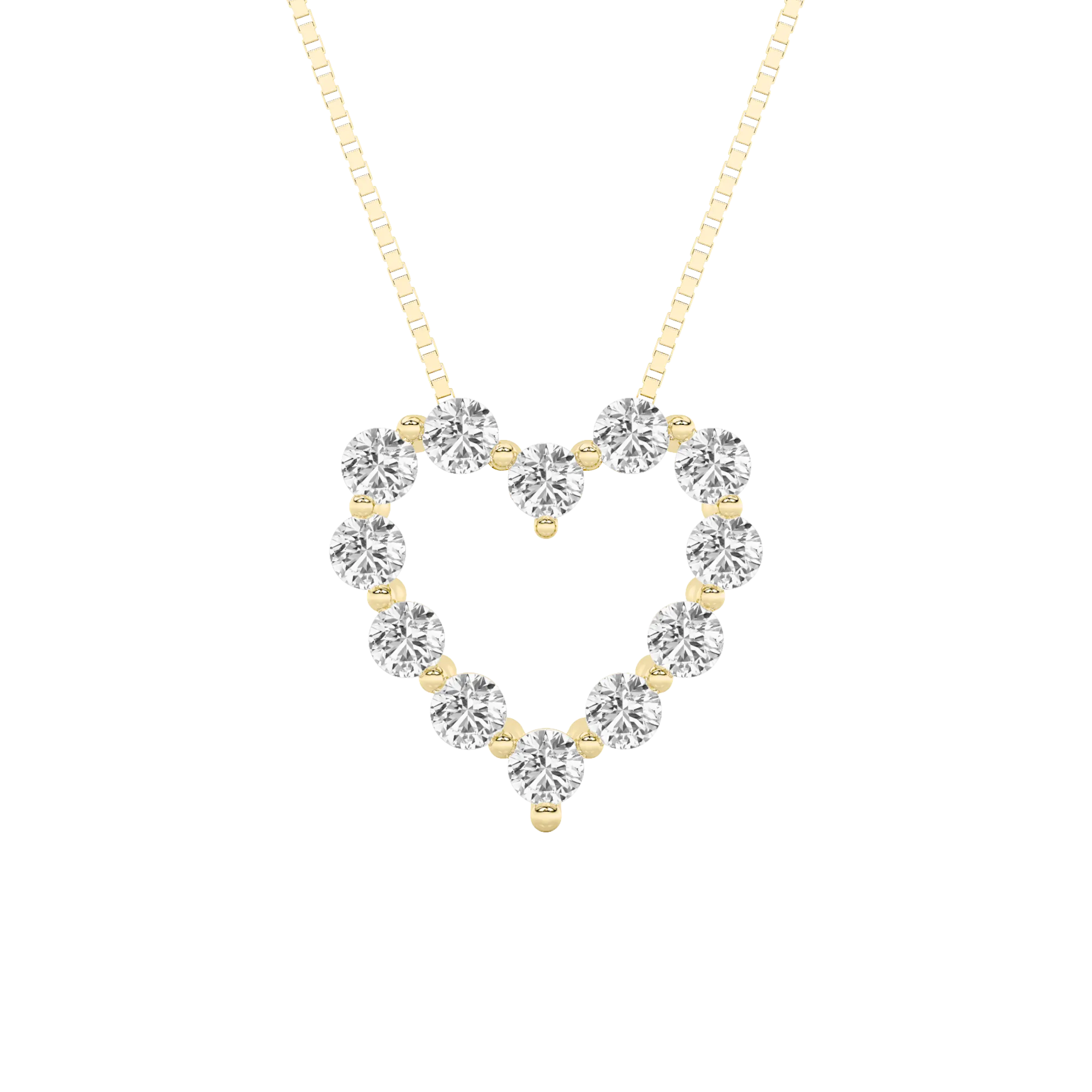 Retrato de Alba lab grown diamond necklace, side profile