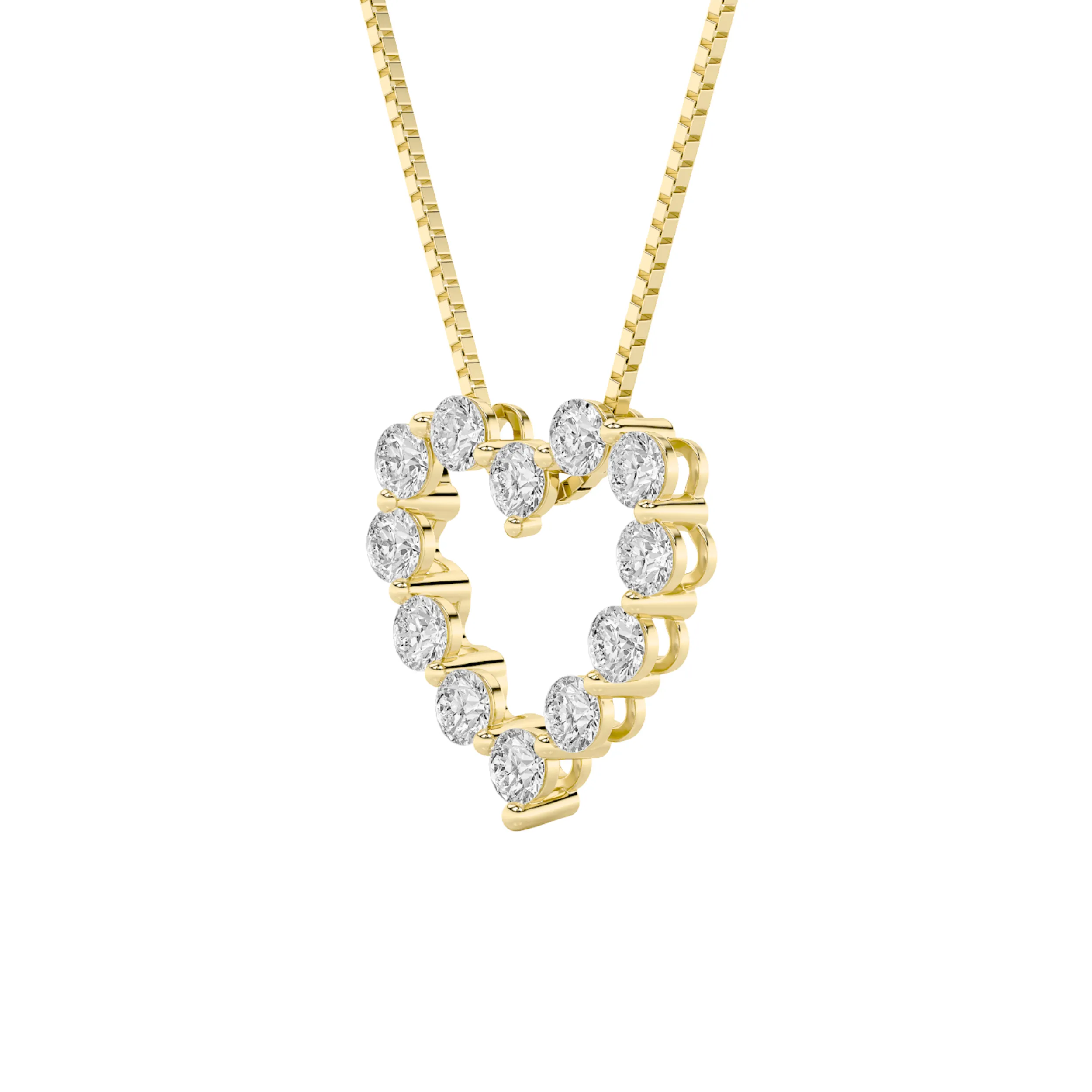Retrato de Alba lab grown diamond necklace, on-hand view