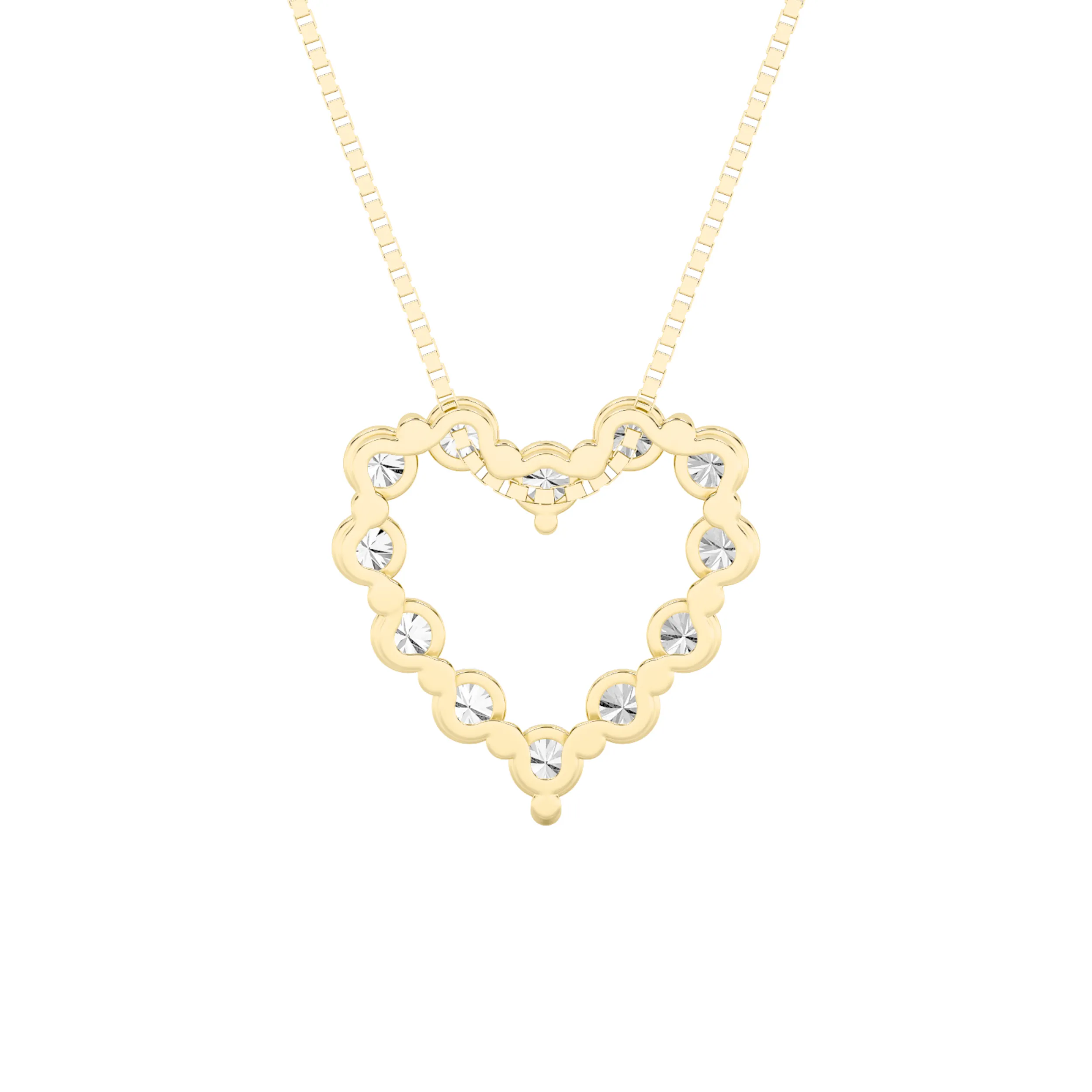 Retrato de Alba lab grown diamond necklace, detail of the round diamond