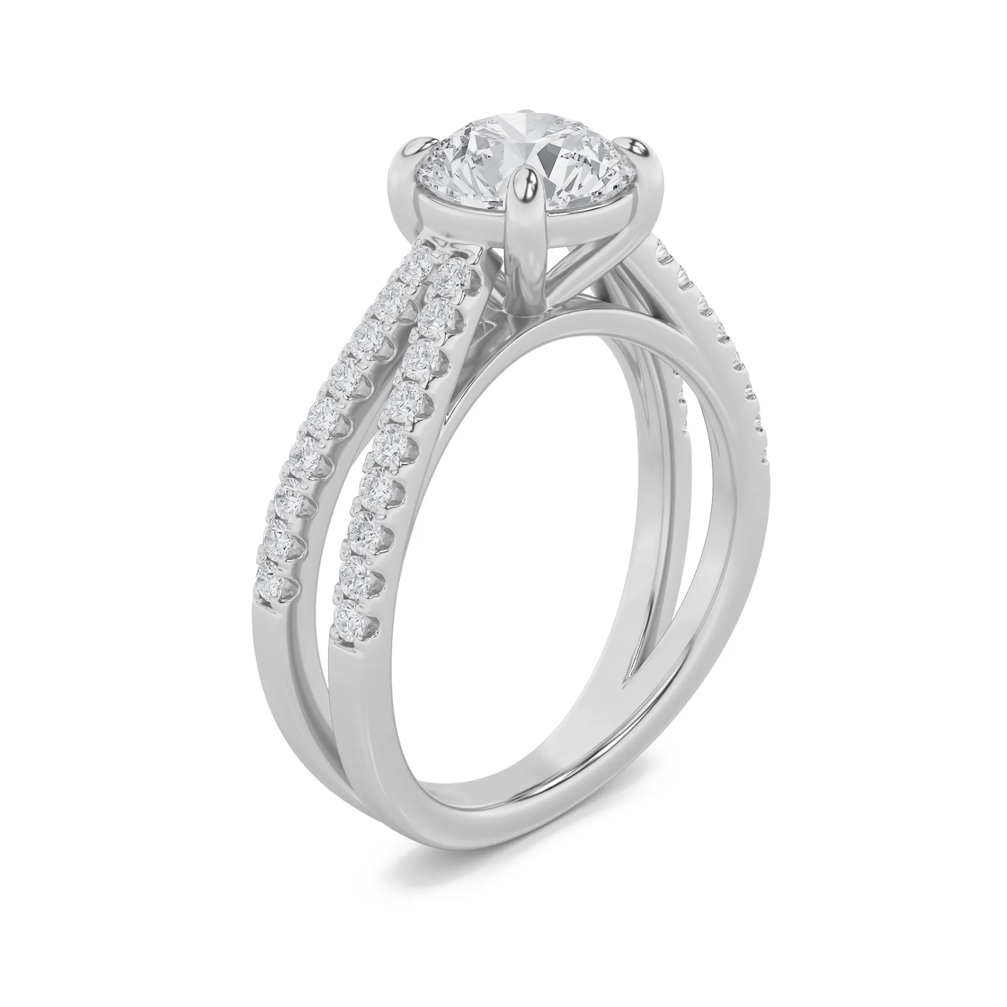 Brisa de Estrella lab grown diamond ring, side profile