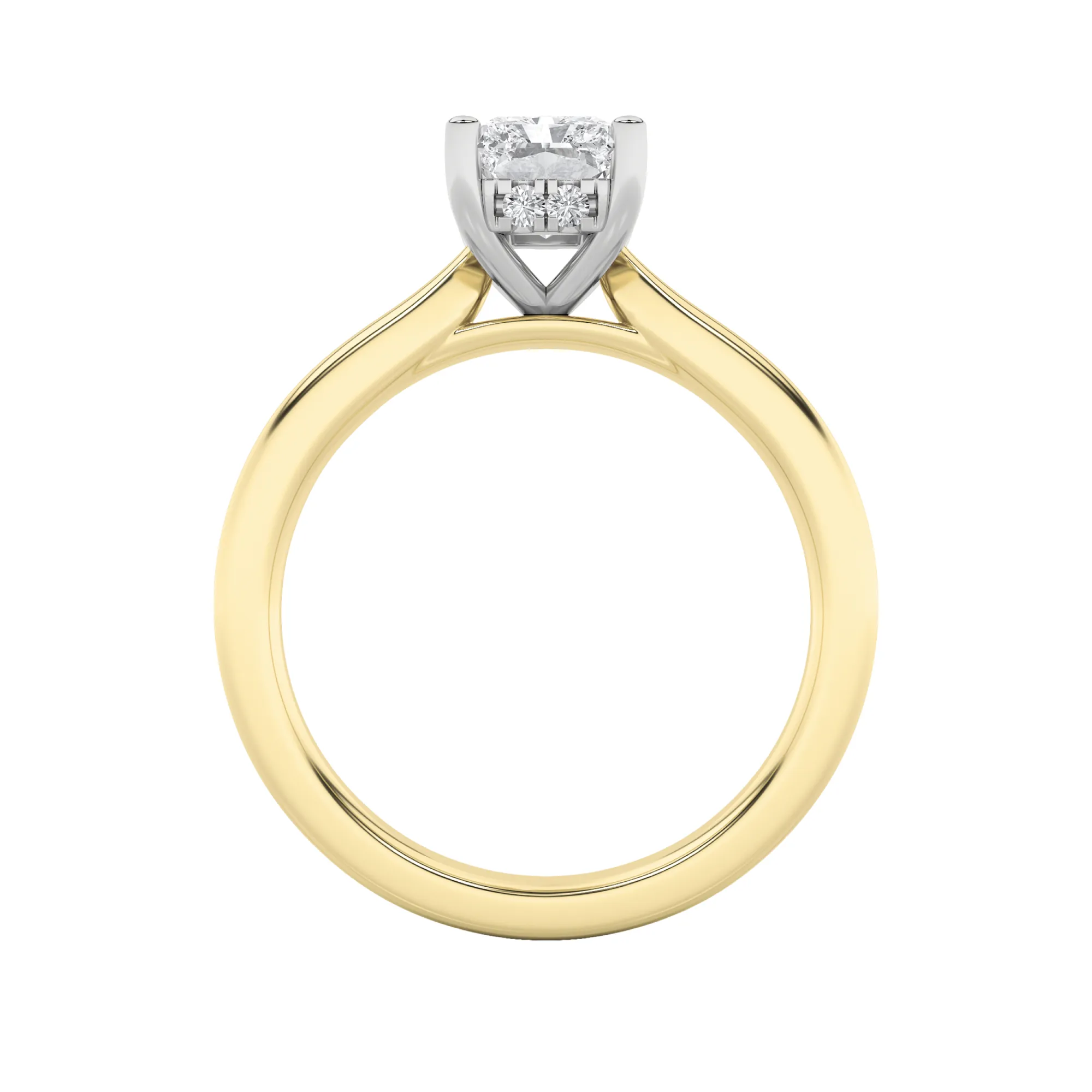 Noche Plena lab grown diamond ring, on-hand view