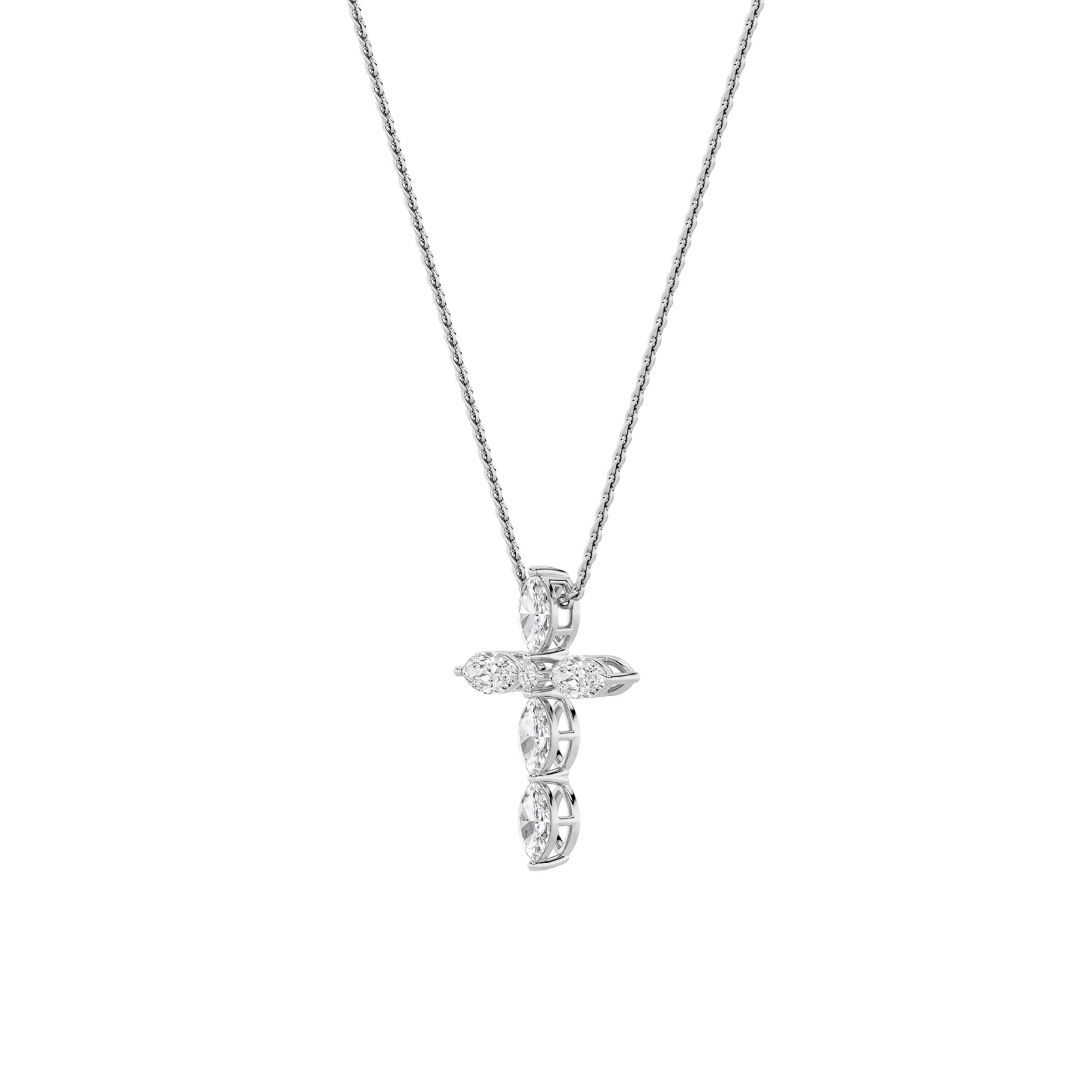 Esencia del Umbral lab grown diamond necklace, side profile