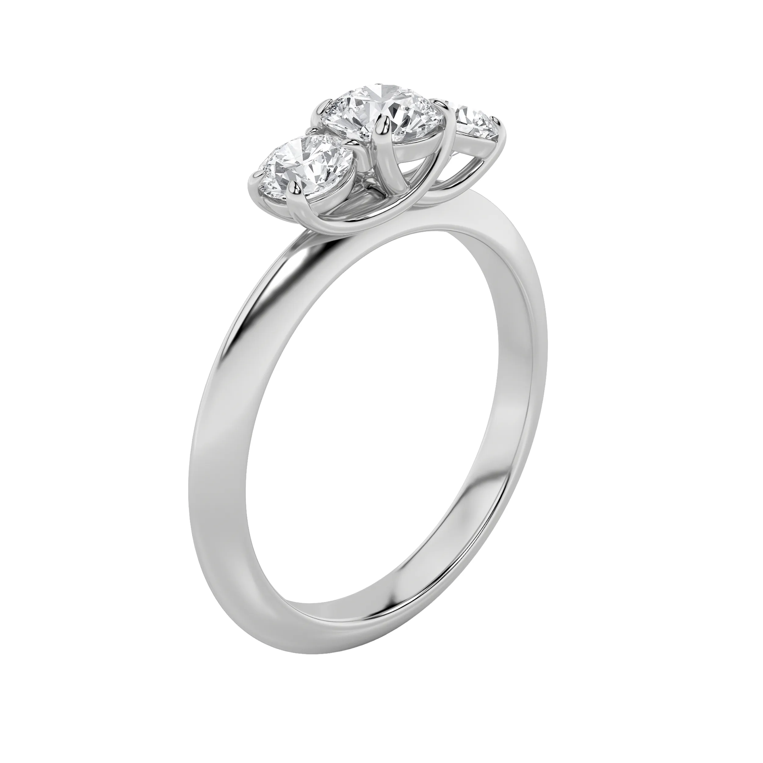Noche de Vigilia lab grown diamond ring, side profile