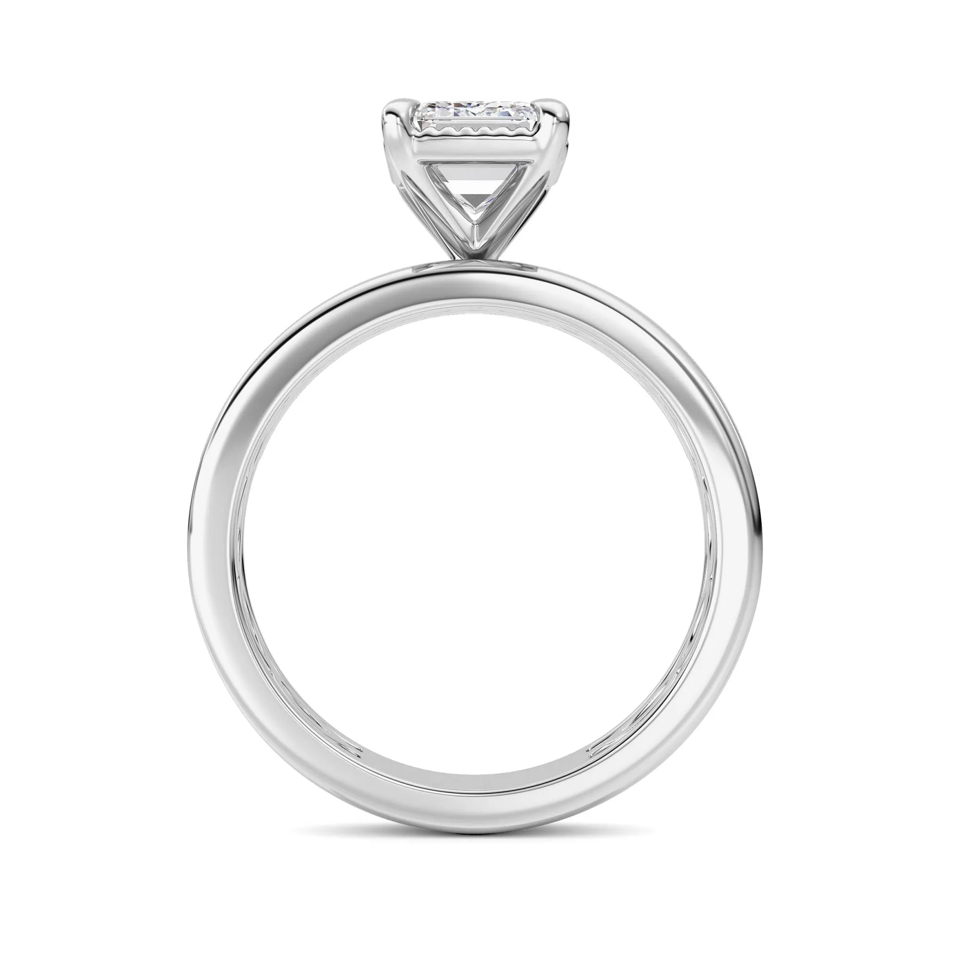 Piedra Plena lab grown diamond ring, on-hand view