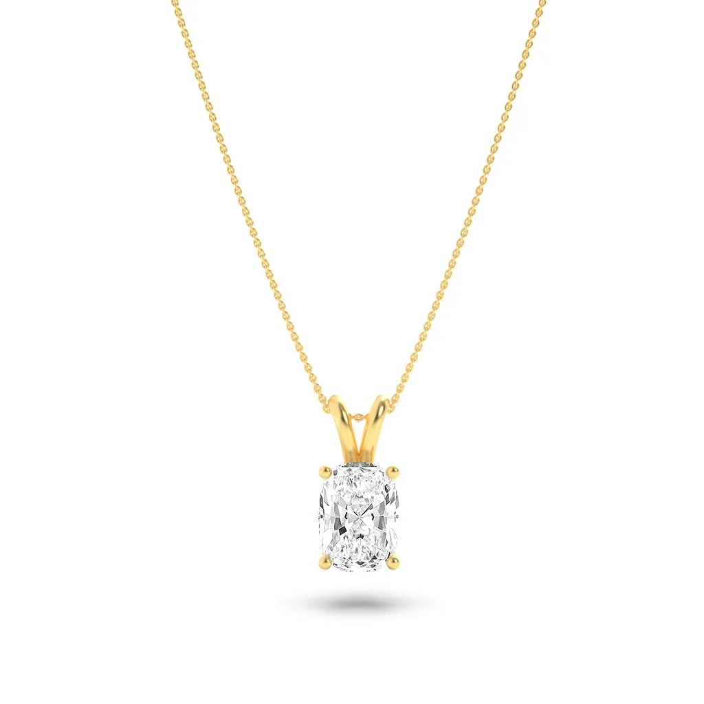 Fuente Sonora lab grown diamond necklace, on-hand view