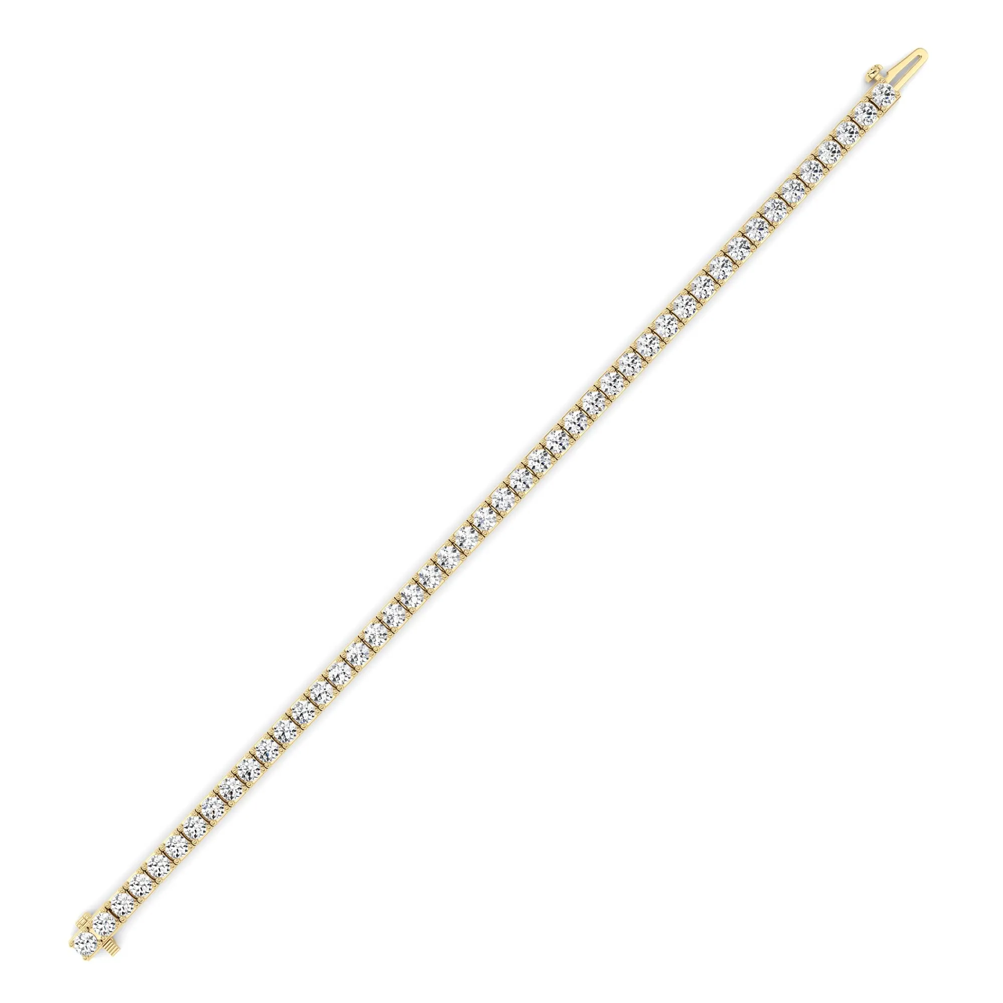 Llama del Umbral lab grown diamond bracelet, detail of the round diamond