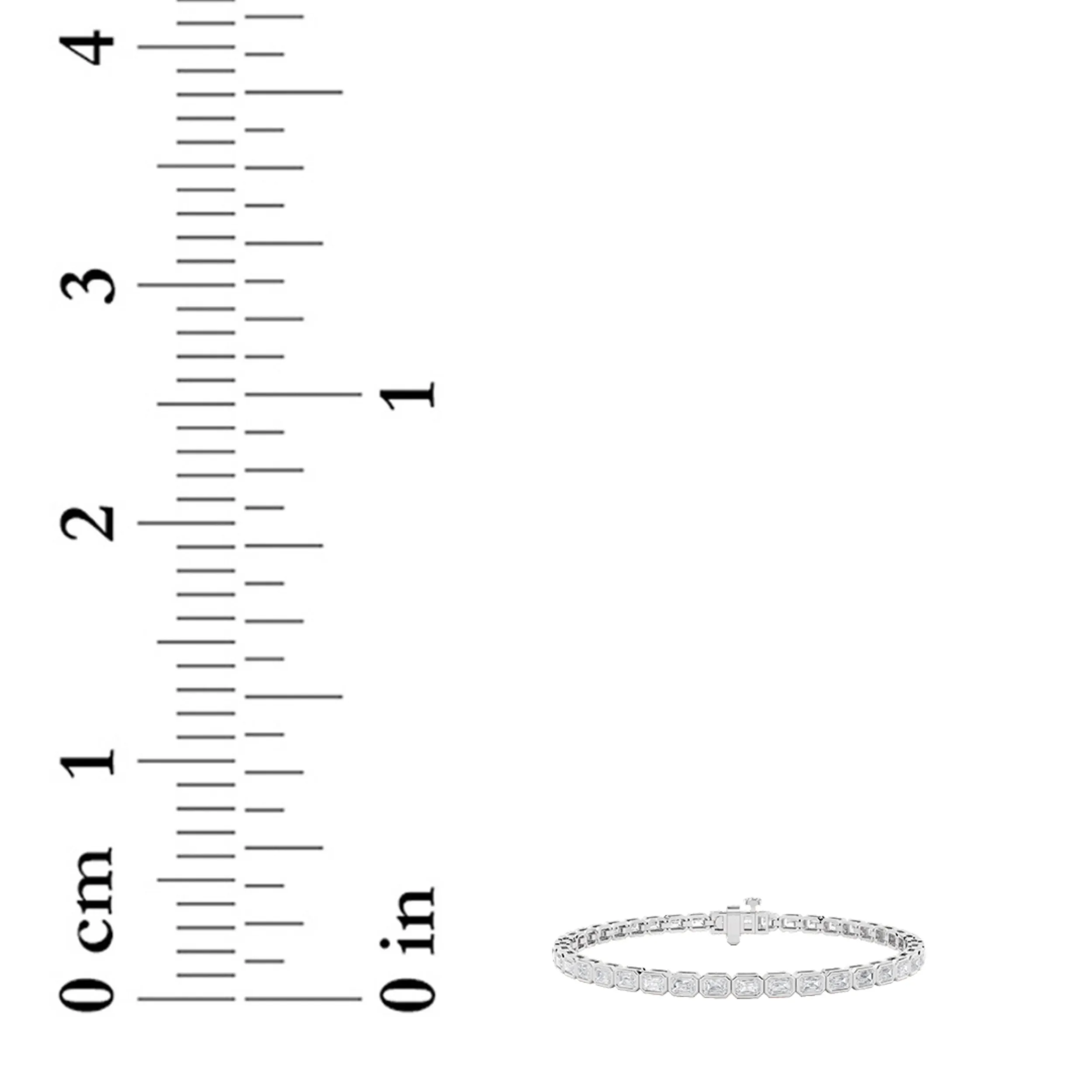 Anhelo Templado lab grown diamond bracelet, detail of the radiant diamond