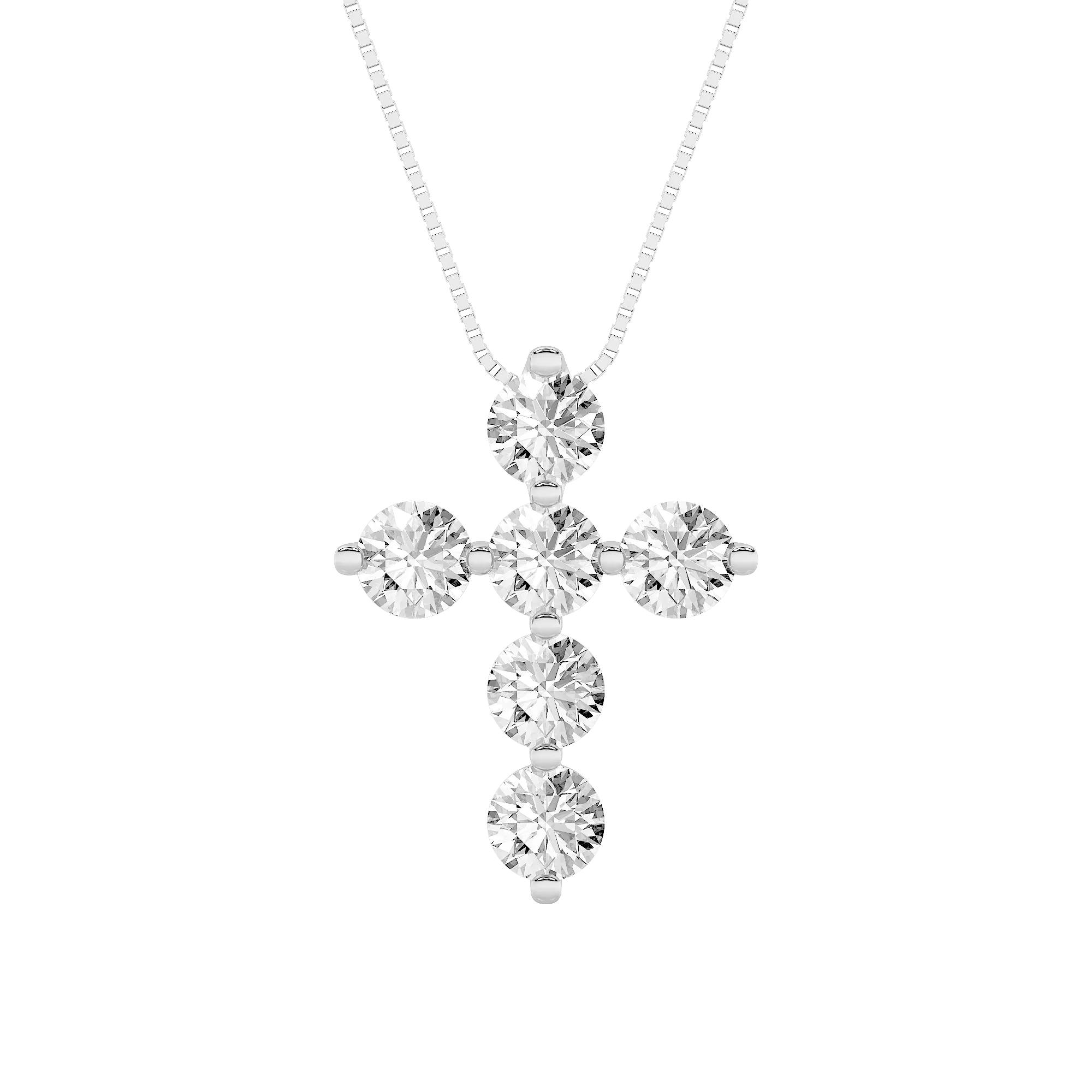Resplandor Sagrado lab grown diamond necklace, side profile