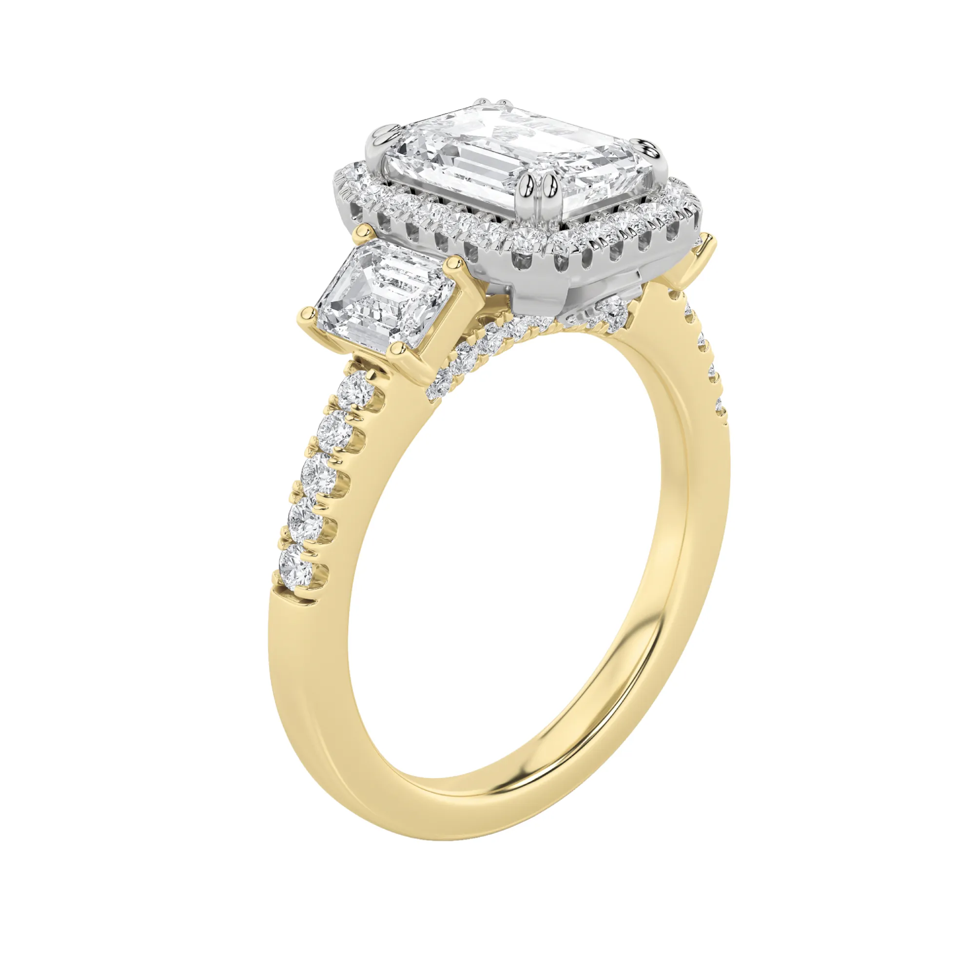 Sueño de Umbral lab grown diamond ring, side profile