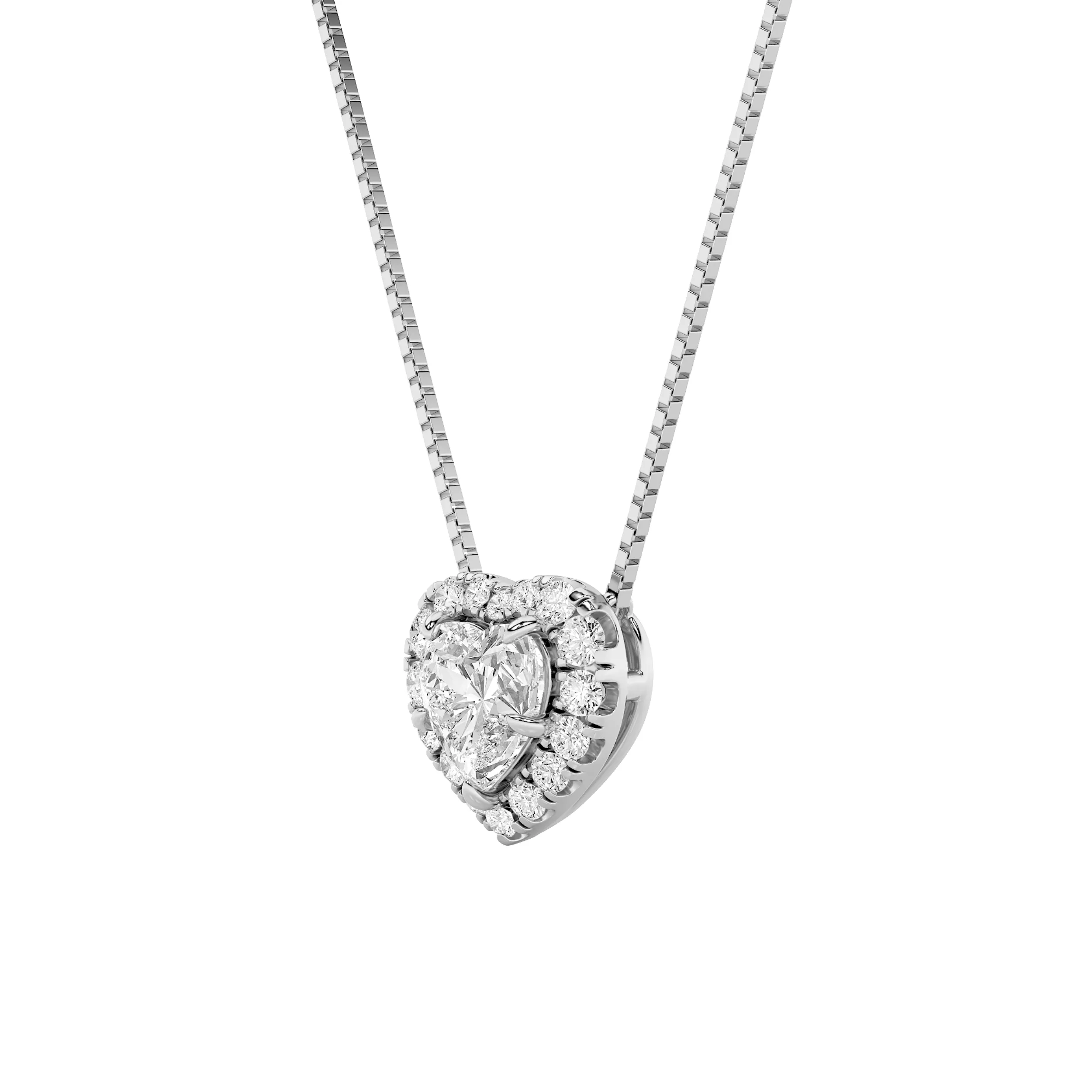 Amanecer de Mar lab grown diamond necklace, side profile