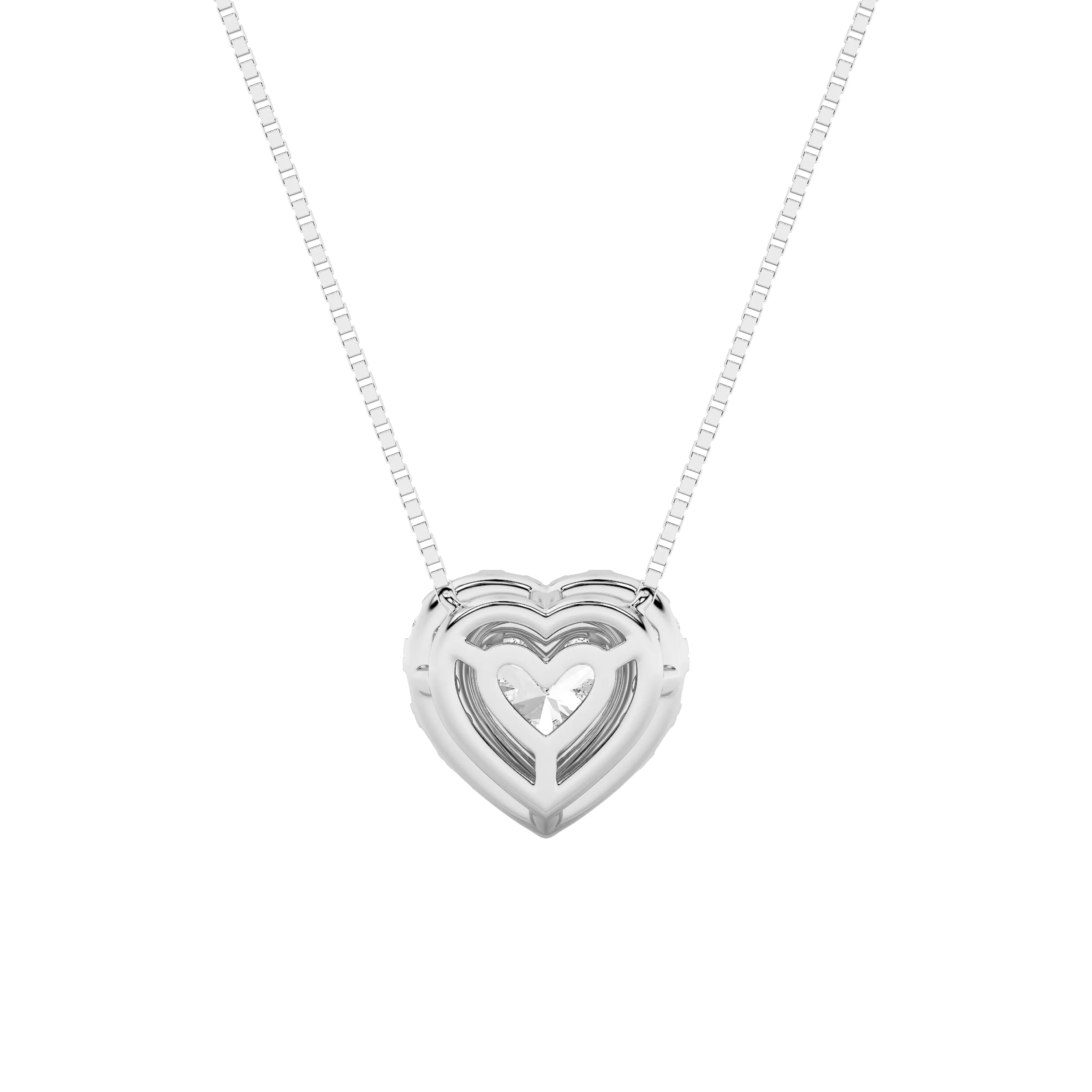 Amanecer de Mar lab grown diamond necklace, on-hand view
