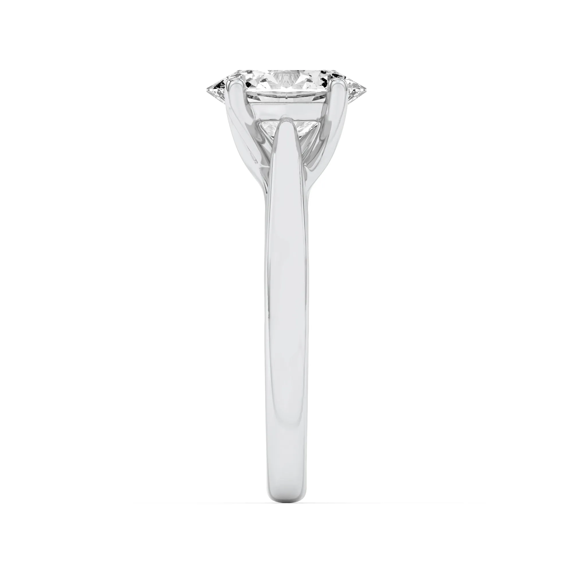 Esencia de Noche lab grown diamond ring, detail of the oval diamond