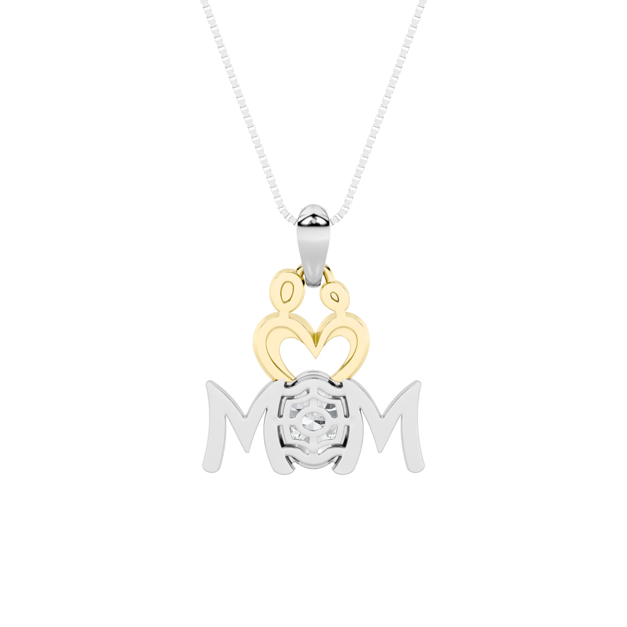 Memoria de Gracia lab grown diamond necklace, detail of the oval diamond
