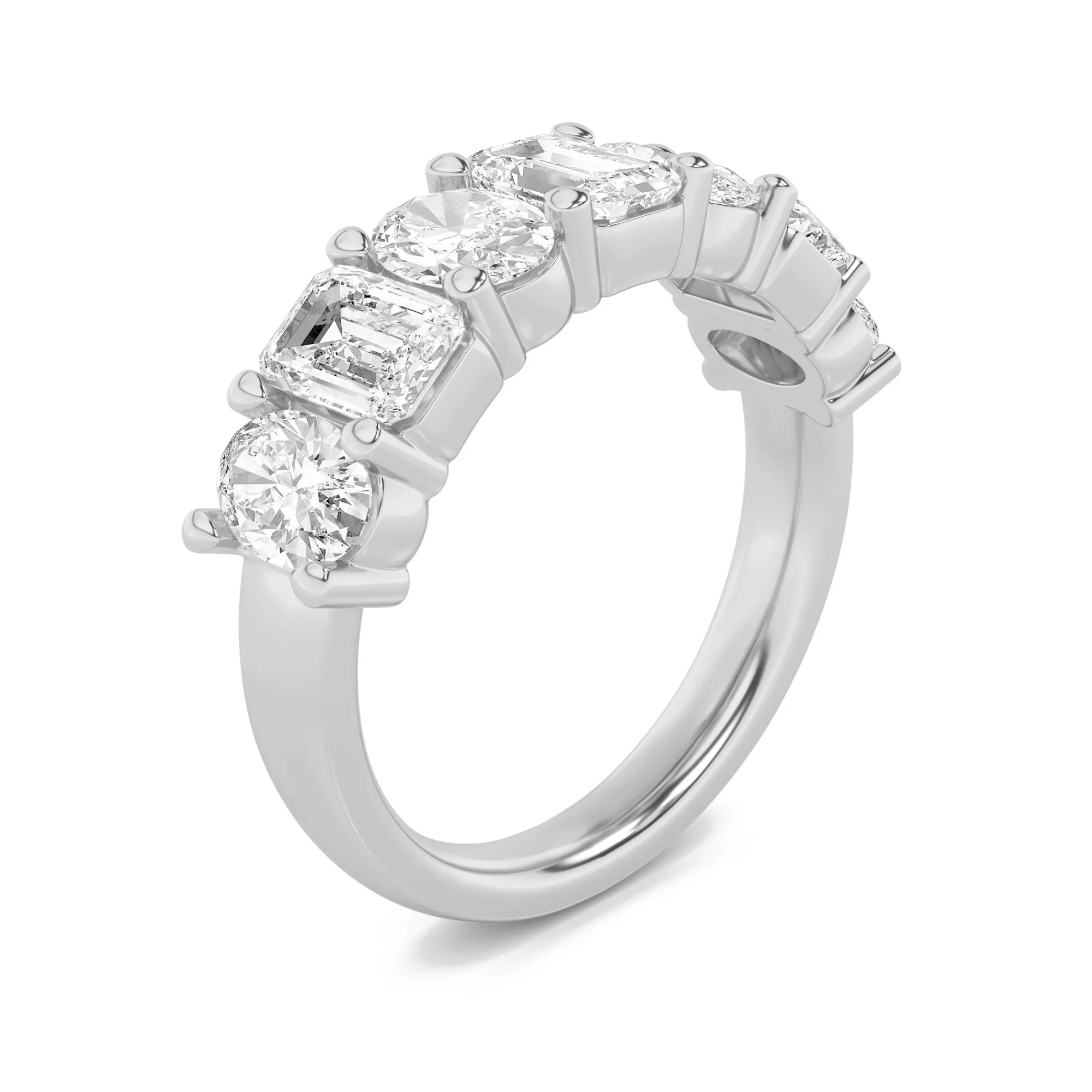 Lluvia Dorada lab grown diamond ring, side profile