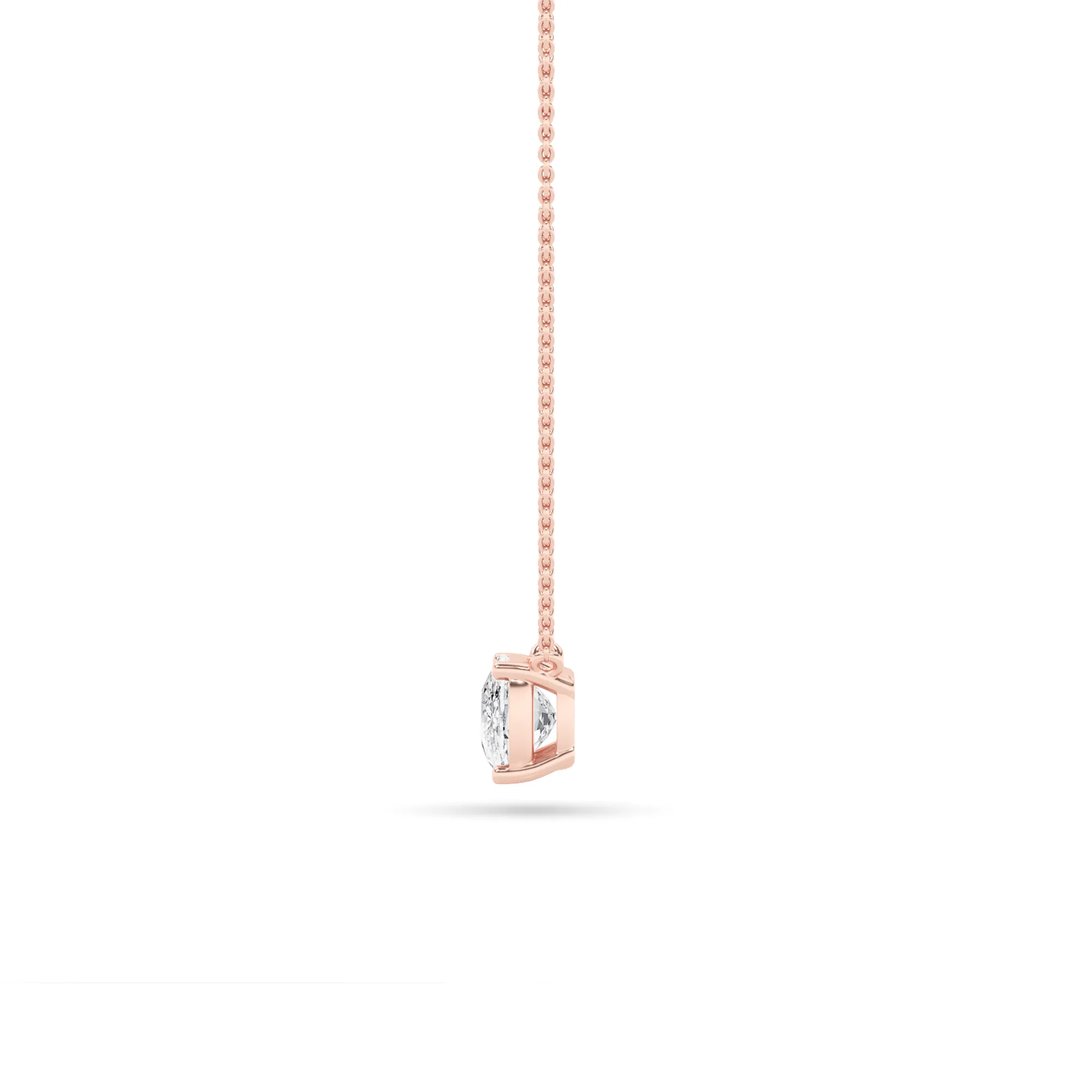 Susurro Templado lab grown diamond necklace, on-hand view