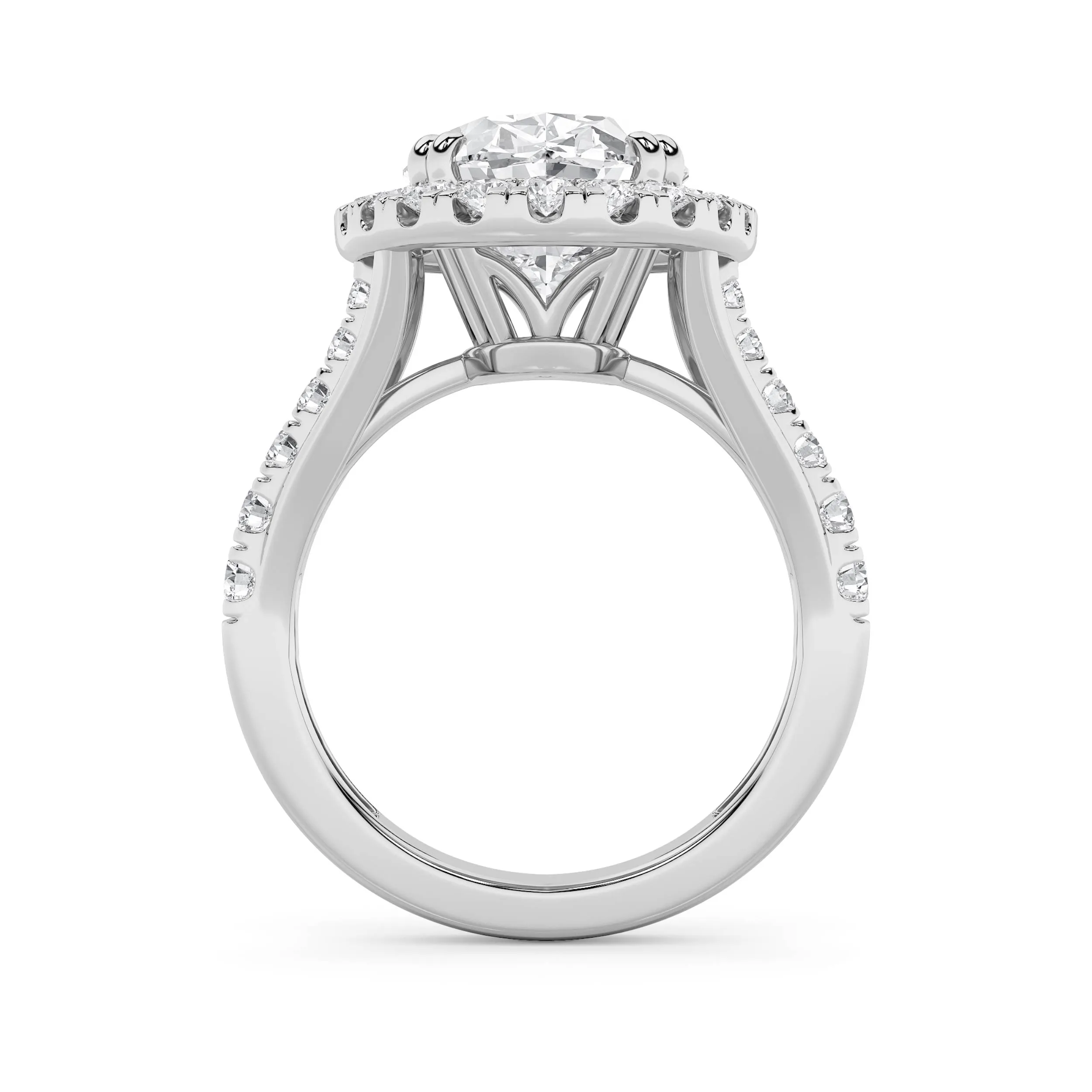 Ternura Eterna lab grown diamond ring, on-hand view