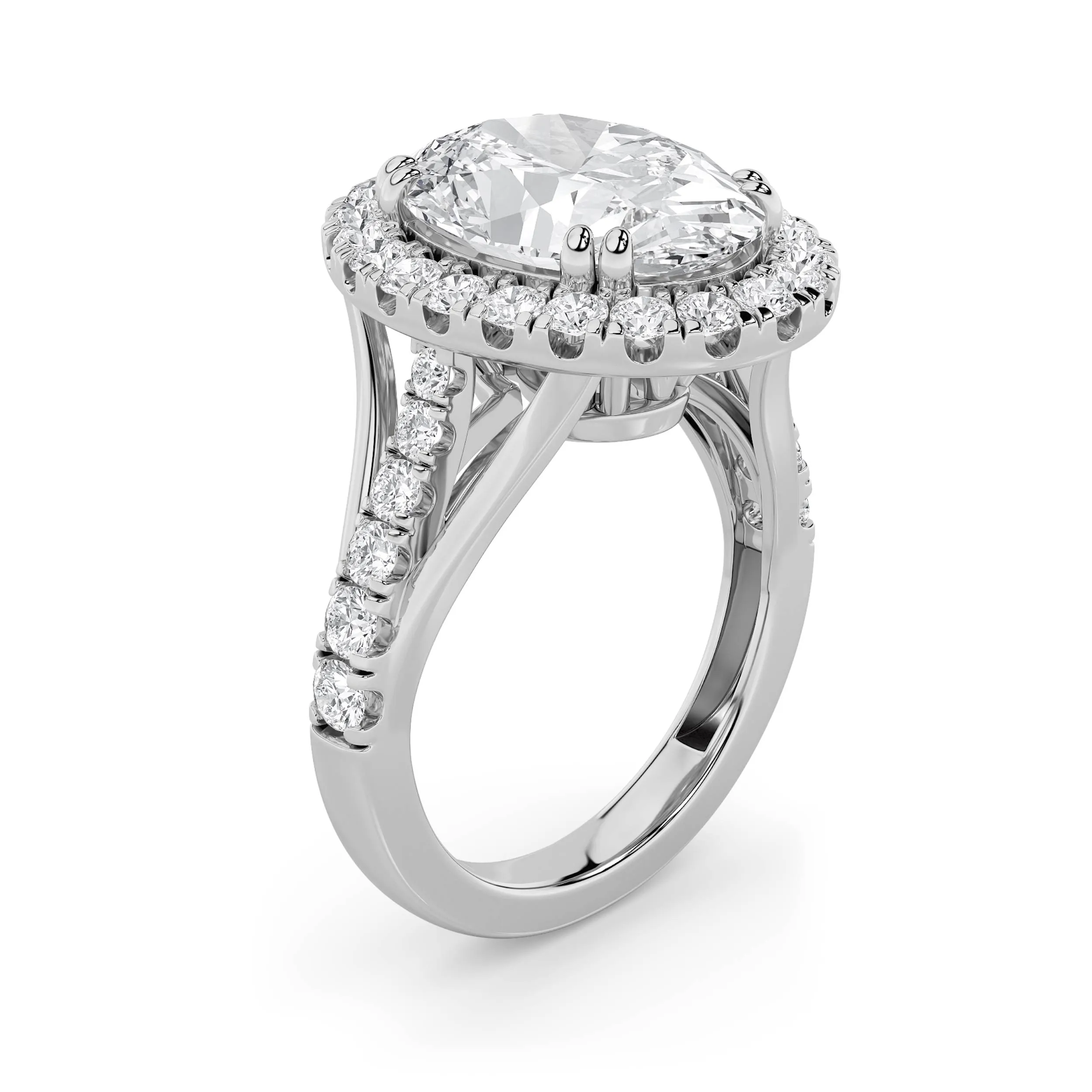 Ternura Eterna lab grown diamond ring, side profile