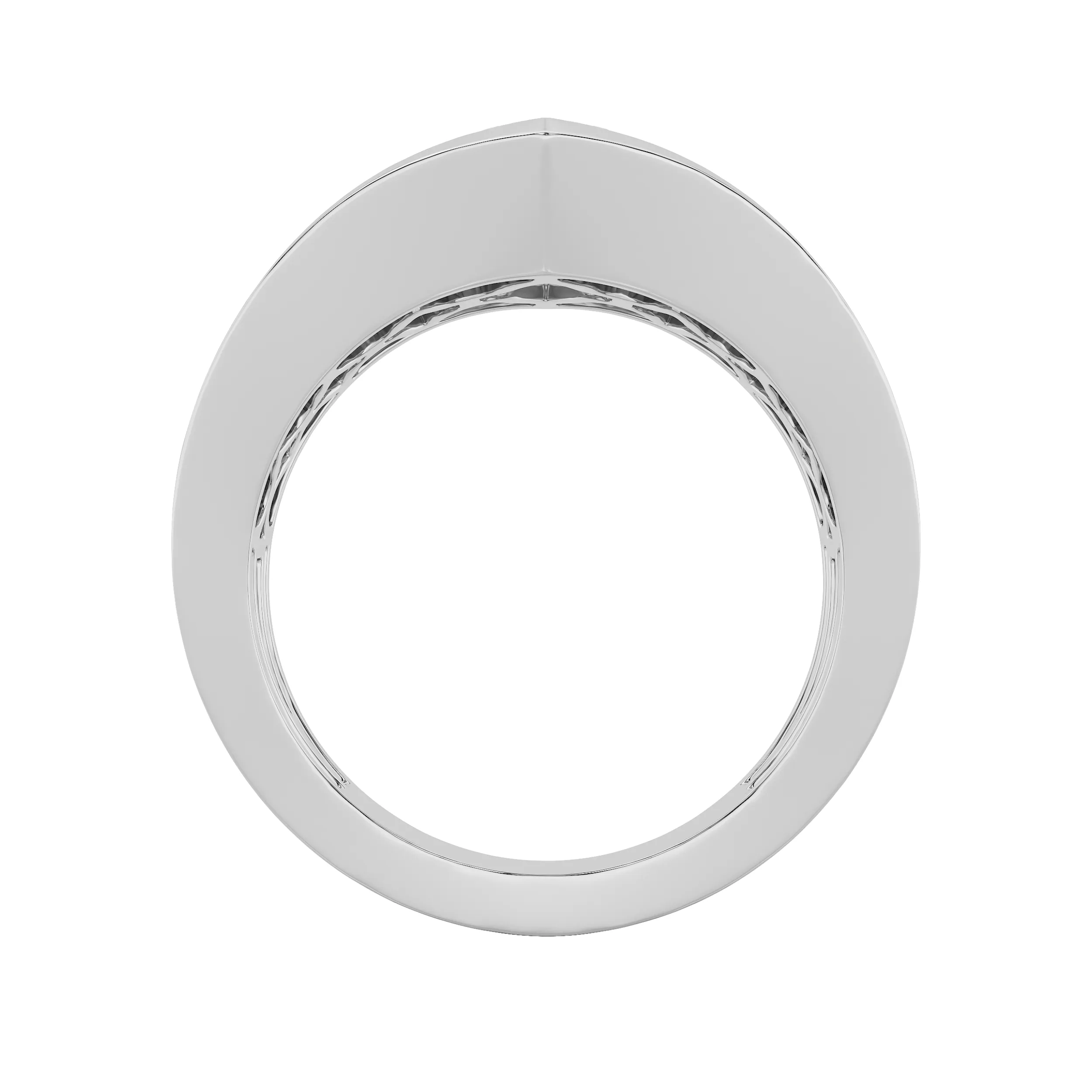 Cumbre de Miel lab grown diamond ring, on-hand view