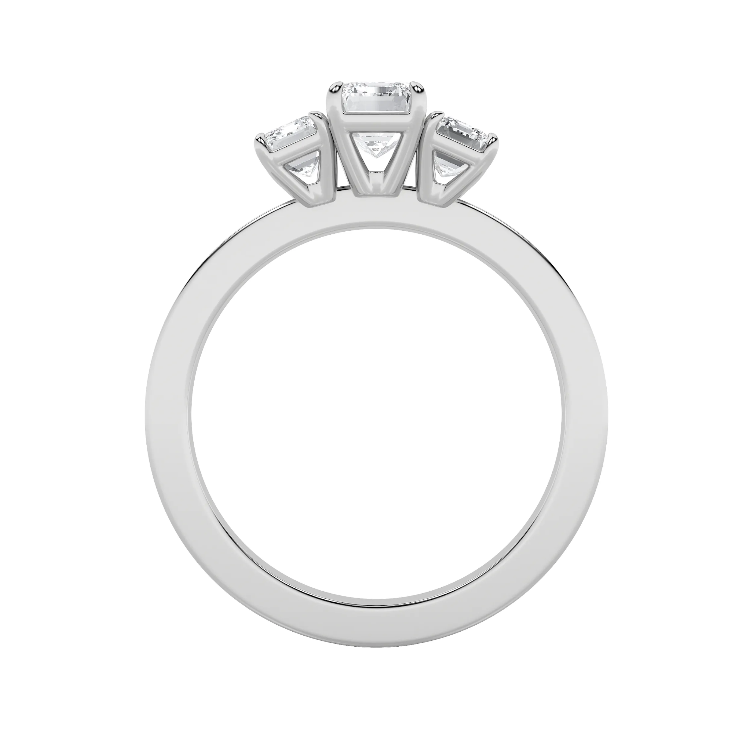 Amanecer de Sueño lab grown diamond ring, on-hand view
