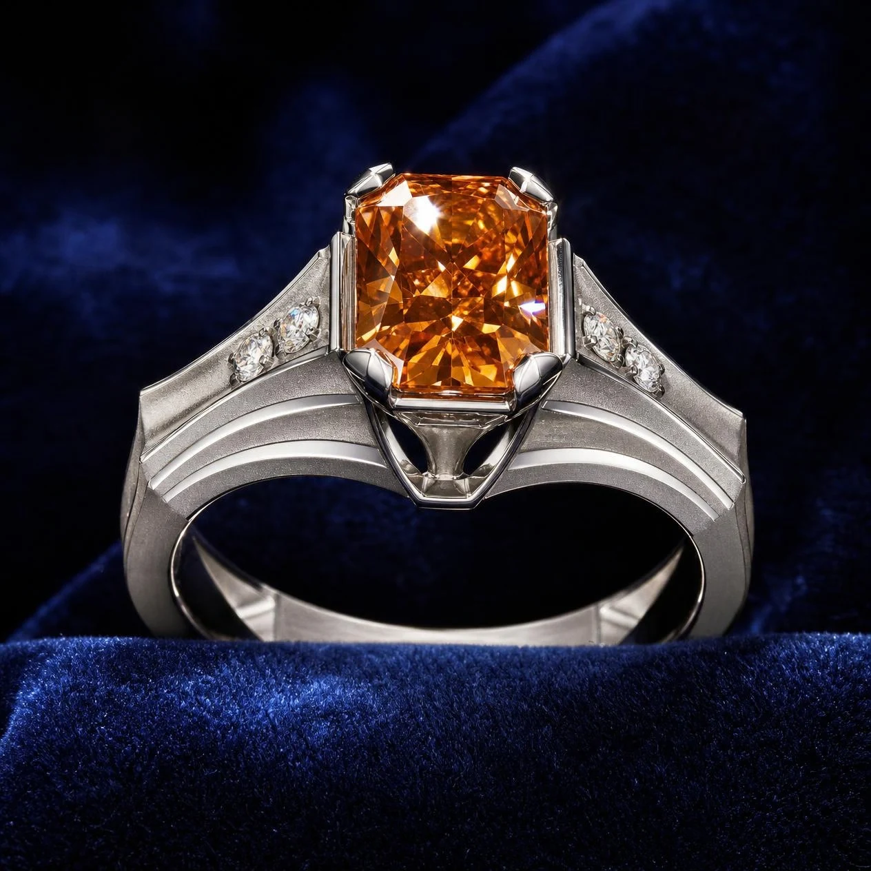 Ondine Soave, 18K white gold lab-grown diamond ring