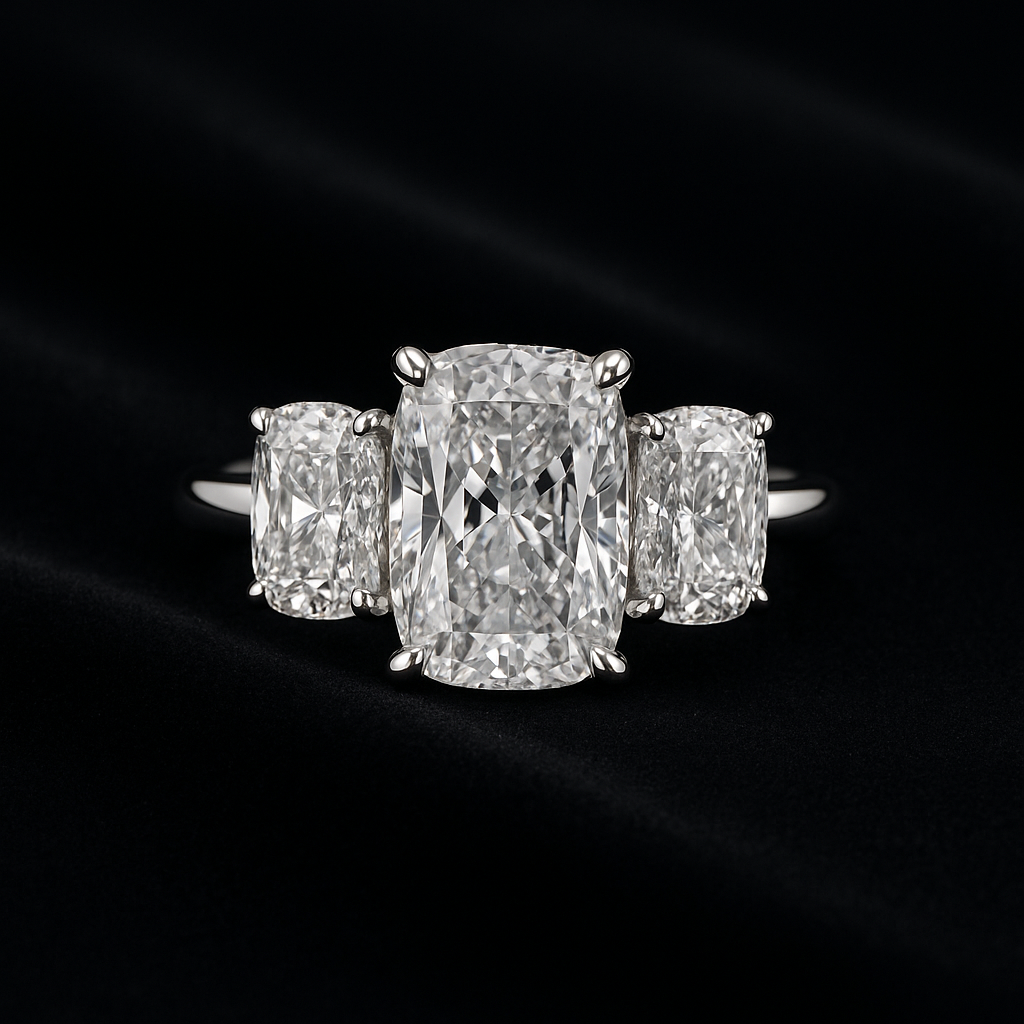 — 2N look-alike recreation, shown in clear diamond and fancy colour