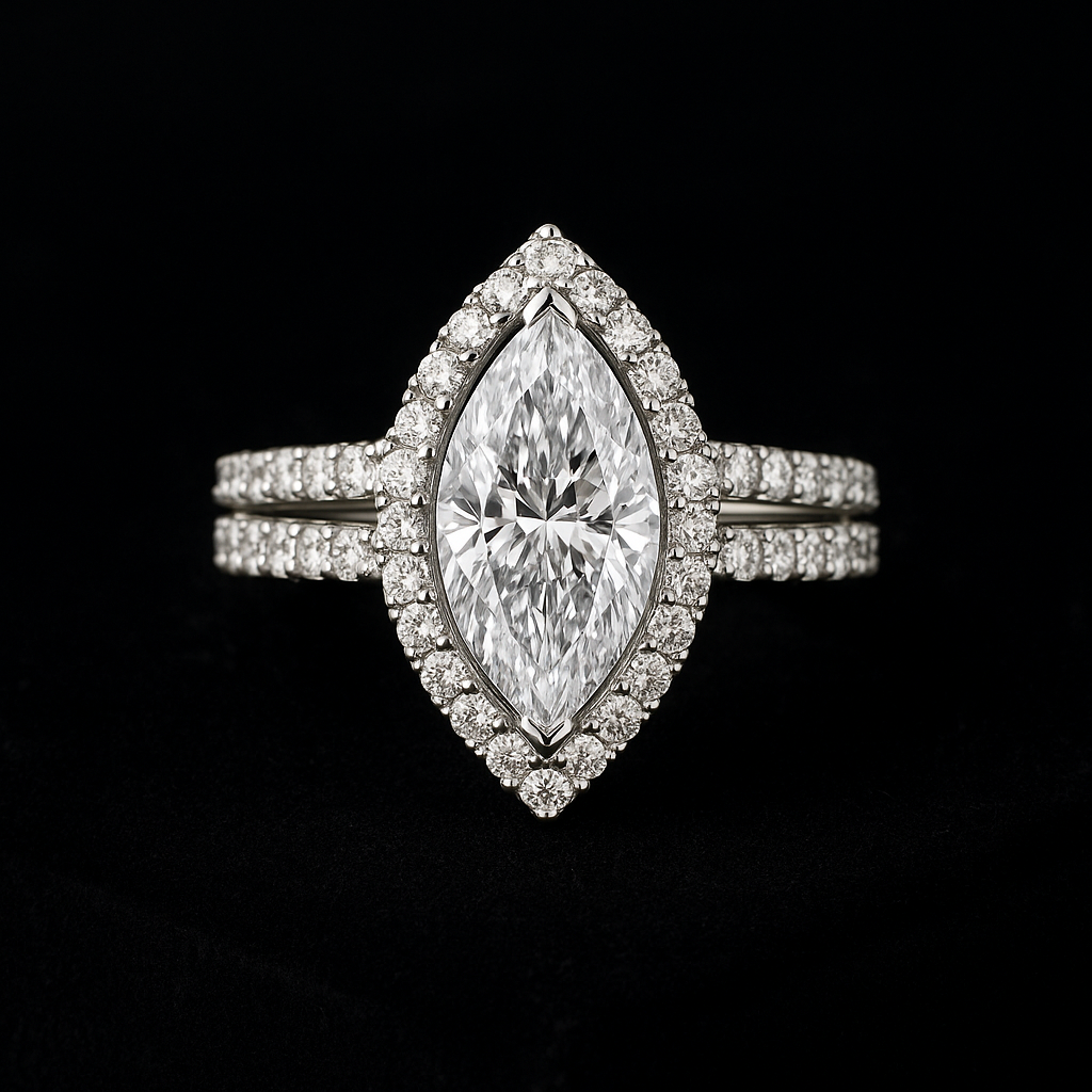  — 2N look-alike recreation, shown in clear diamond and fancy colour