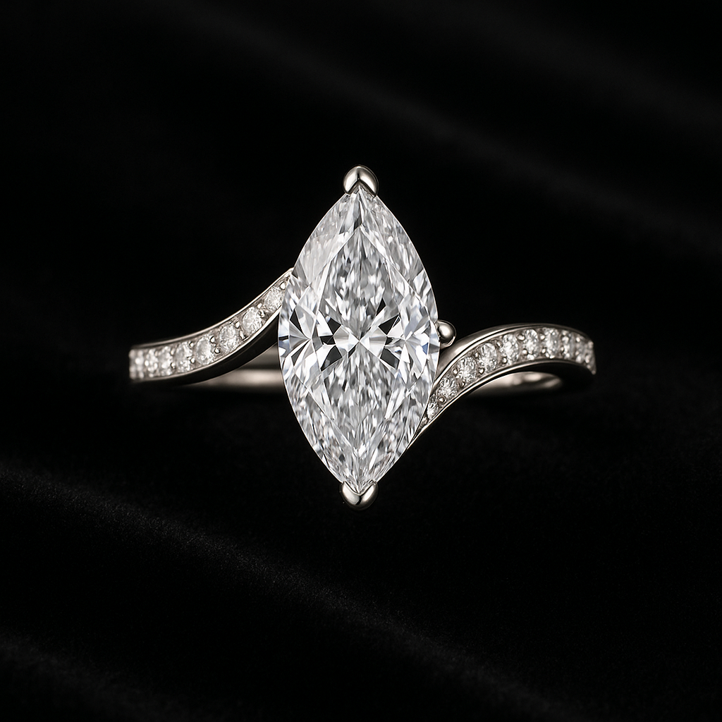  — 2N look-alike recreation, shown in clear diamond and fancy colour