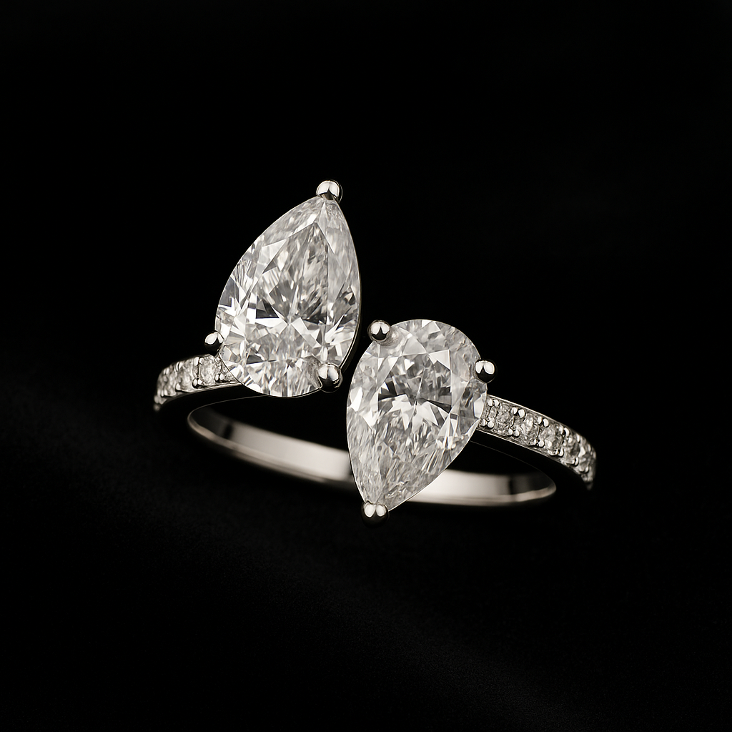  — 2N look-alike recreation, shown in clear diamond and fancy colour