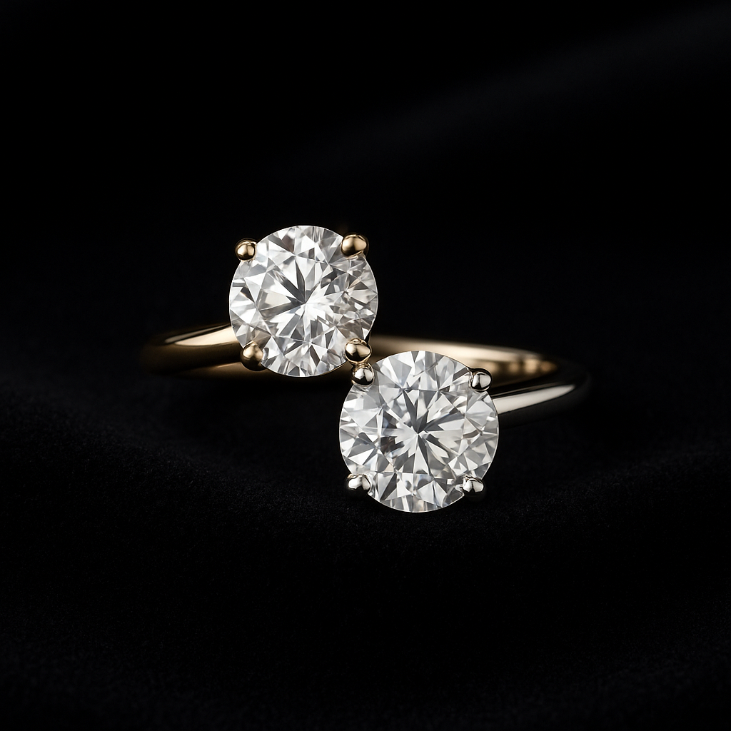  — 2N look-alike recreation, shown in clear diamond and fancy colour