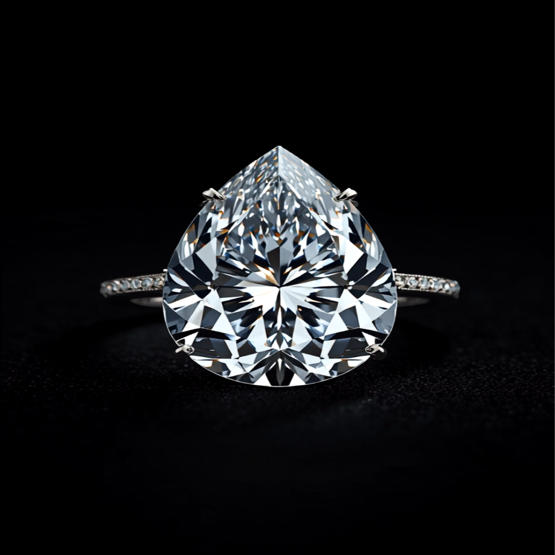 Lacrima Coronata — 2N Master-Artisan recreation, shown in clear diamond and fancy colour