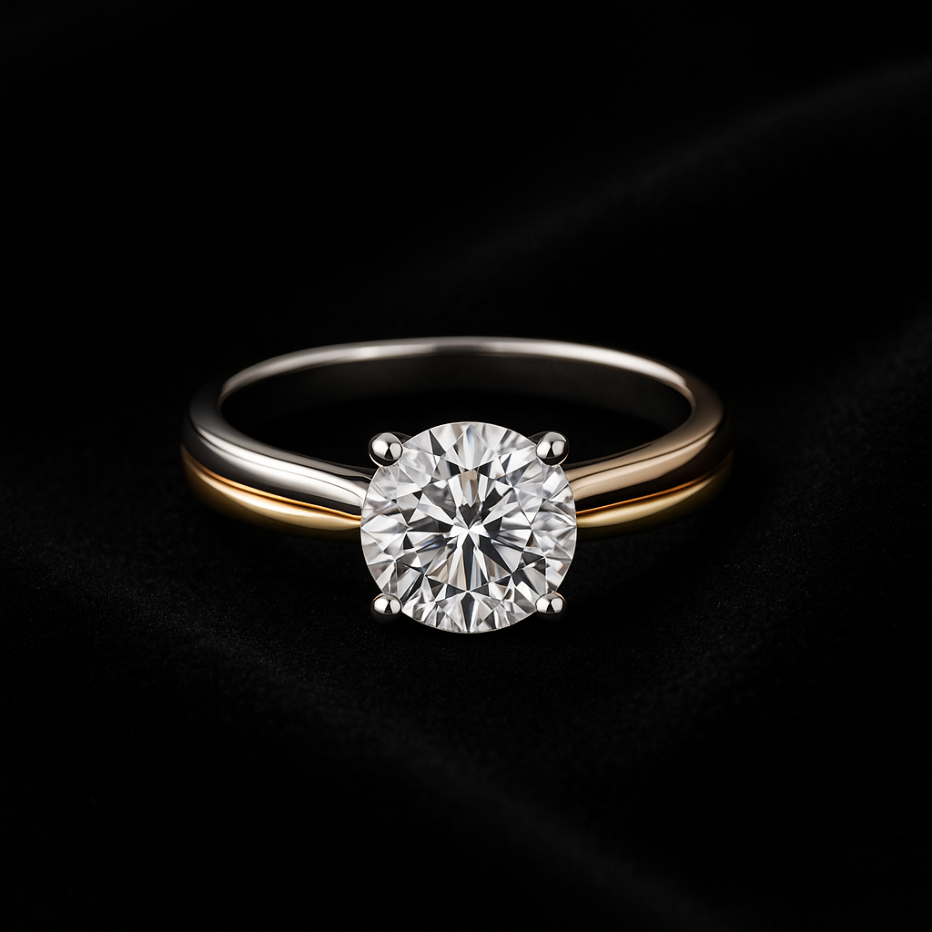  — 2N look-alike recreation, shown in clear diamond and fancy colour