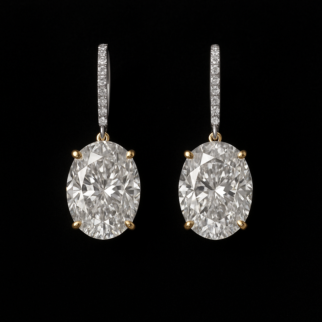 Silhouette Élégante — 2N Master-Artisan recreation, shown in clear diamond and fancy colour