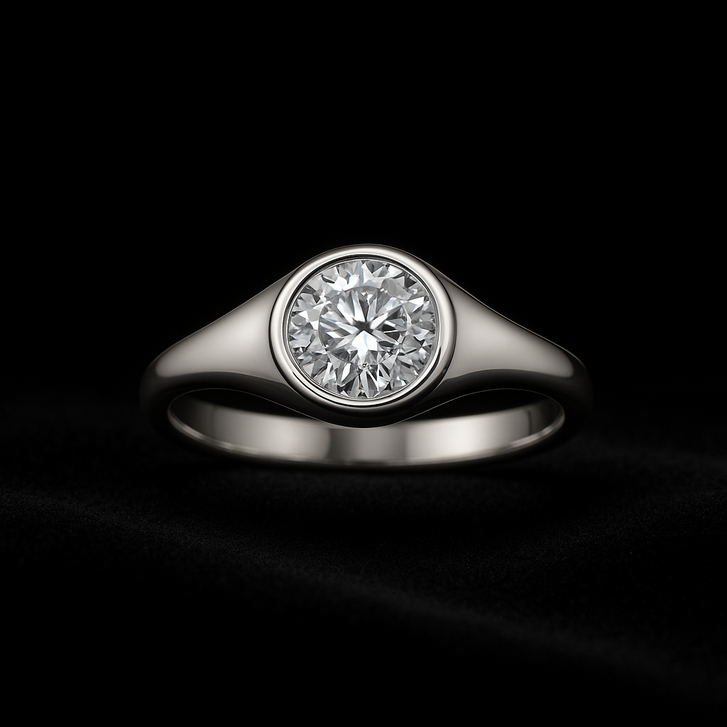 Serenade Ovale — 2N Master-Artisan recreation, shown in clear diamond and fancy colour
