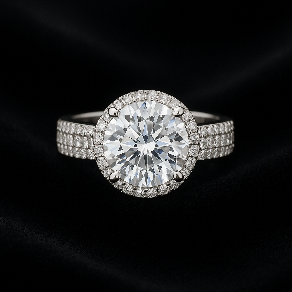  — 2N look-alike recreation, shown in clear diamond and fancy colour