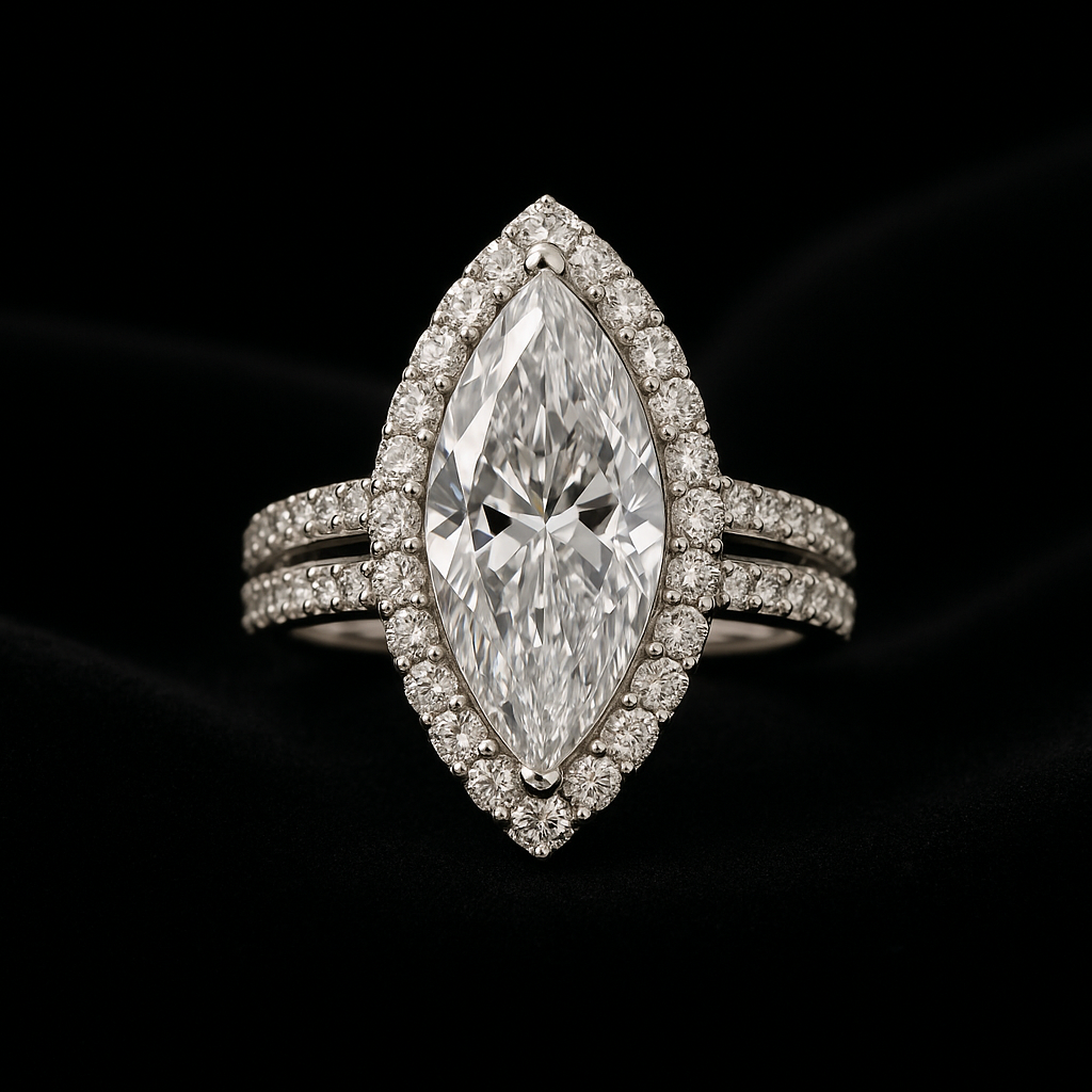  — 2N look-alike recreation, shown in clear diamond and fancy colour