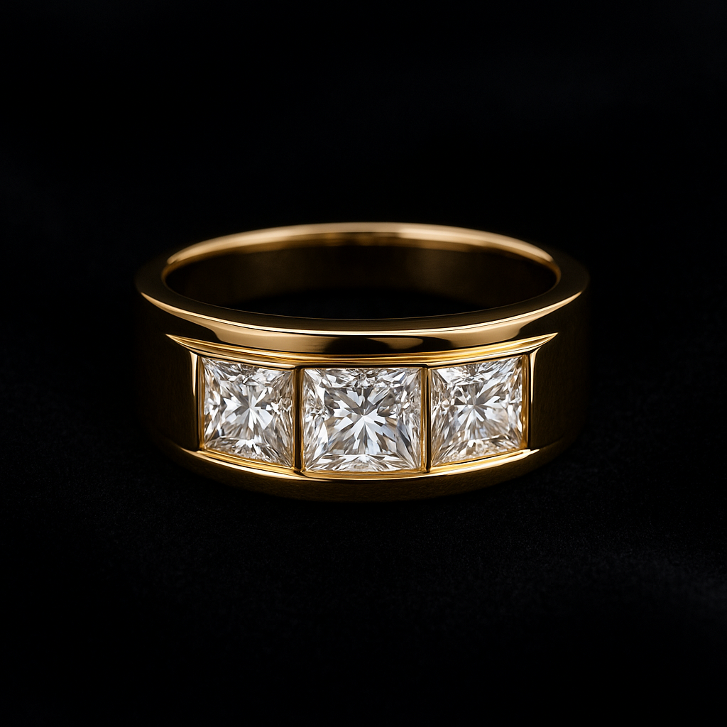  — 2N look-alike recreation, shown in clear diamond and fancy colour