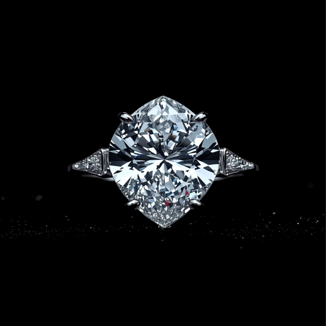 Goccia Luminosa — 2N Master-Artisan recreation, shown in clear diamond and fancy colour