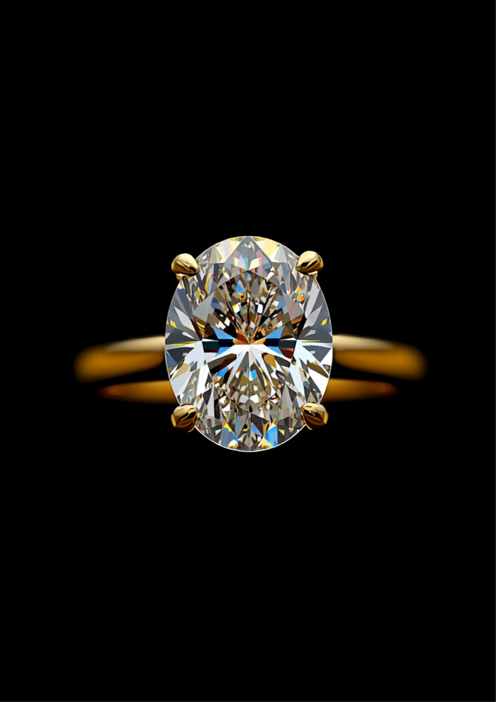 Silhouette Élégante — 2N Master-Artisan recreation, shown in clear diamond and fancy colour